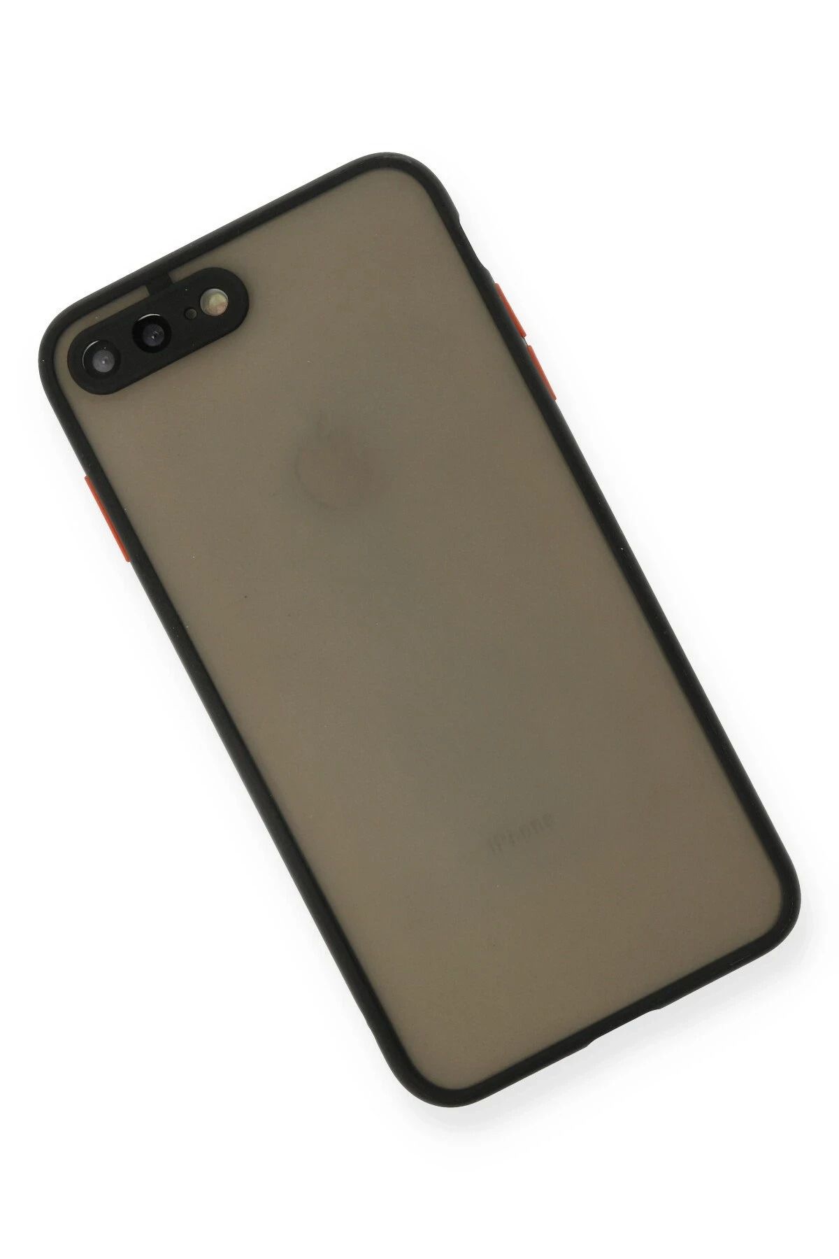 NewFace iPhone 7 Plus Kılıf Montreal Silikon Kapak - Siyah DPMAH