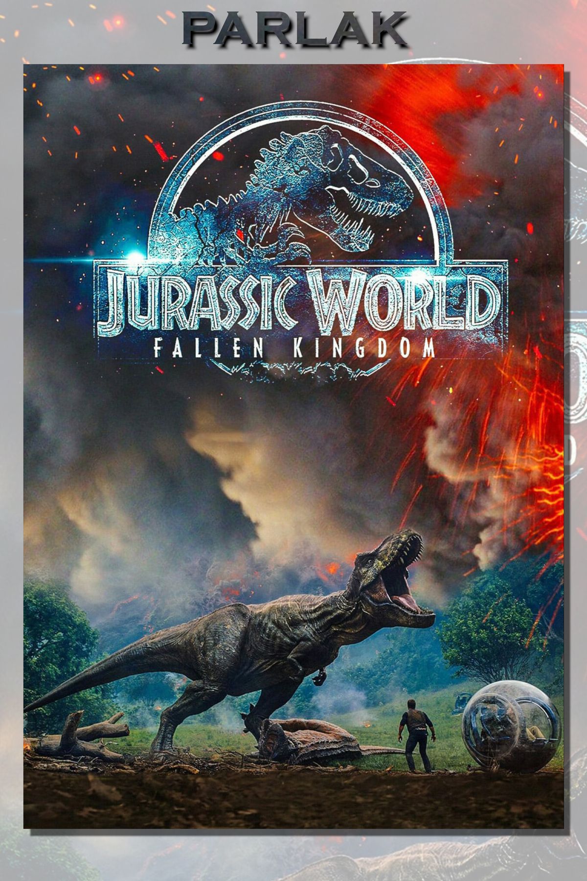 CALLWOOD Jurassic Park Çerçevesiz FilmTablo,Poster - Duvar Kağıdı Yüksek Kaliteli Baskı