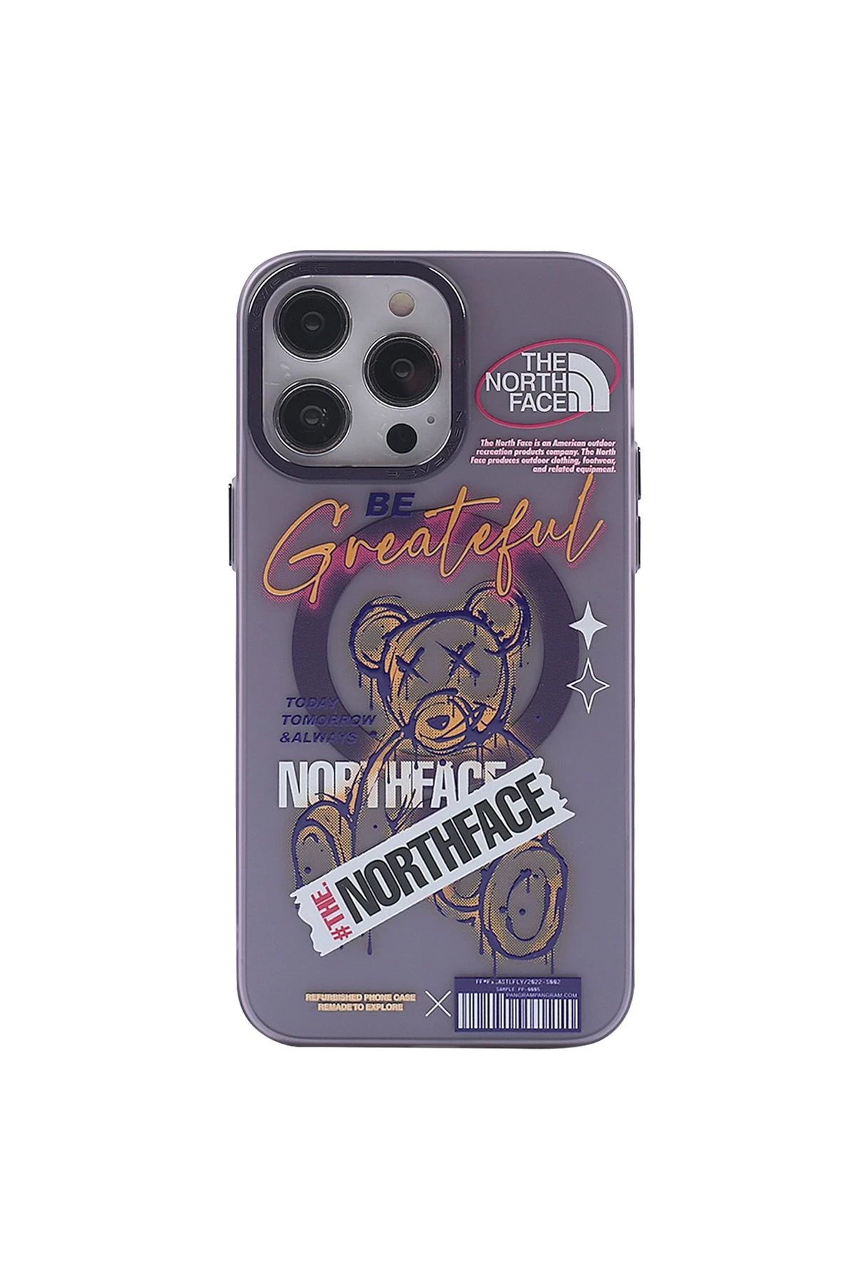 NewFace iPhone 13 Pro Kılıf Apollo Magneticsafe Desenli Kapak - Apollo Mor - 2 BSTMY