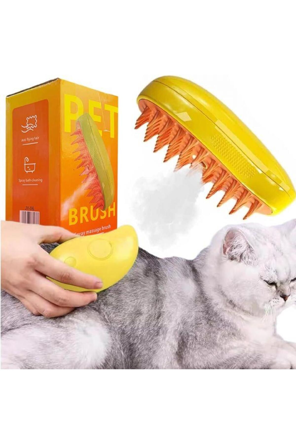 Pet Brush Kedi ve Köpekler için Buharlı Tarak