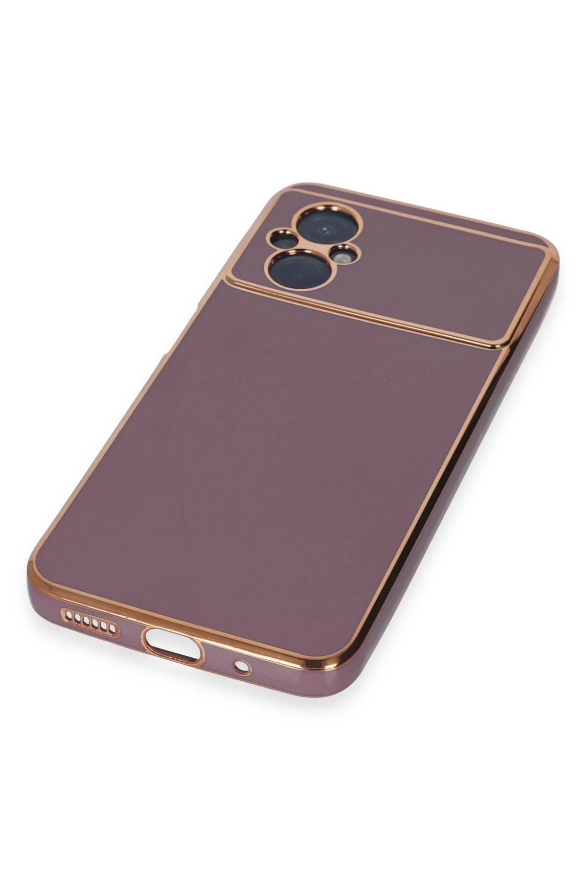 NewFace Xiaomi Poco M5 Kılıf Volet Silikon - Mor WLZOR