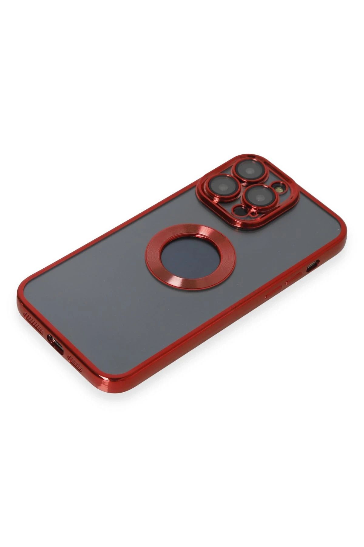 NewFace iPhone 14 Pro Max Kılıf Slot Silikon - Kırmızı GLSTD