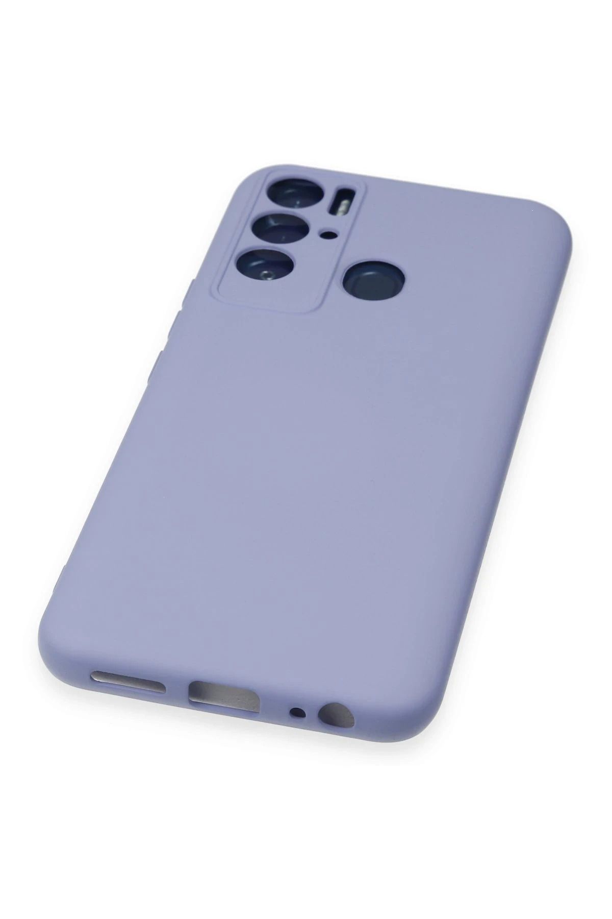 NewFace Tecno Pova Neo Kılıf Nano içi Kadife Silikon - Lila BSTMY