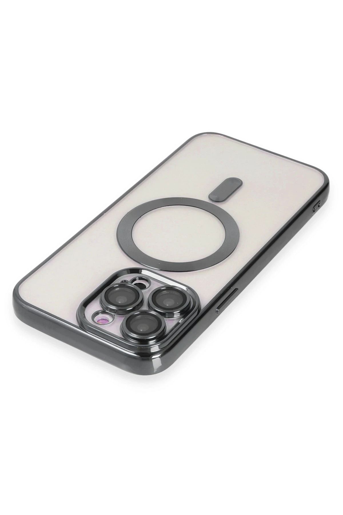 NewFace iPhone 15 Pro Max Kılıf Kross Magneticsafe Kapak - Titan Gri BSTMY