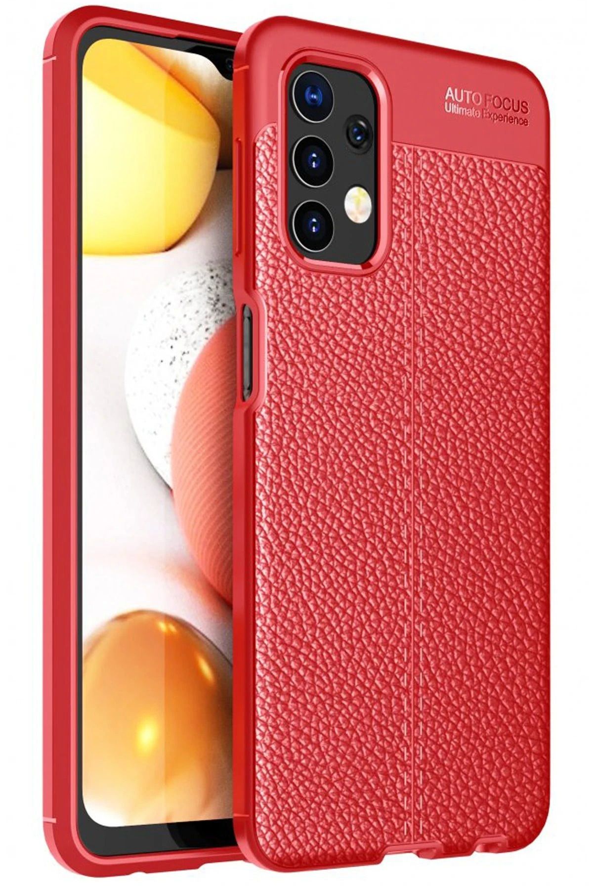 NewFace Samsung Galaxy A32 Kılıf Auto Focus Kapak - Kırmızı SVLRS