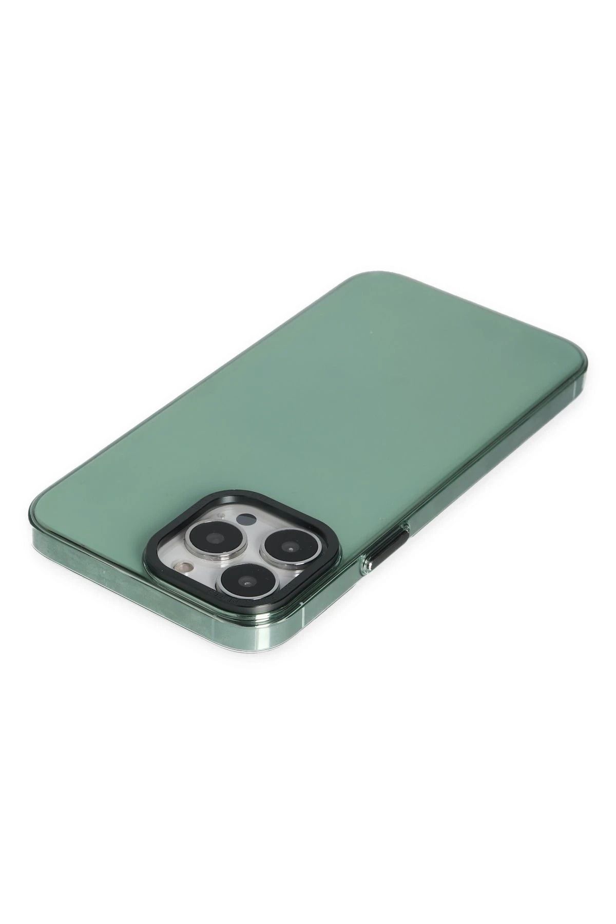 NewFace iPhone 14 Pro Kılıf Anka PC Sert Metal Kapak - Yeşil BSTMY