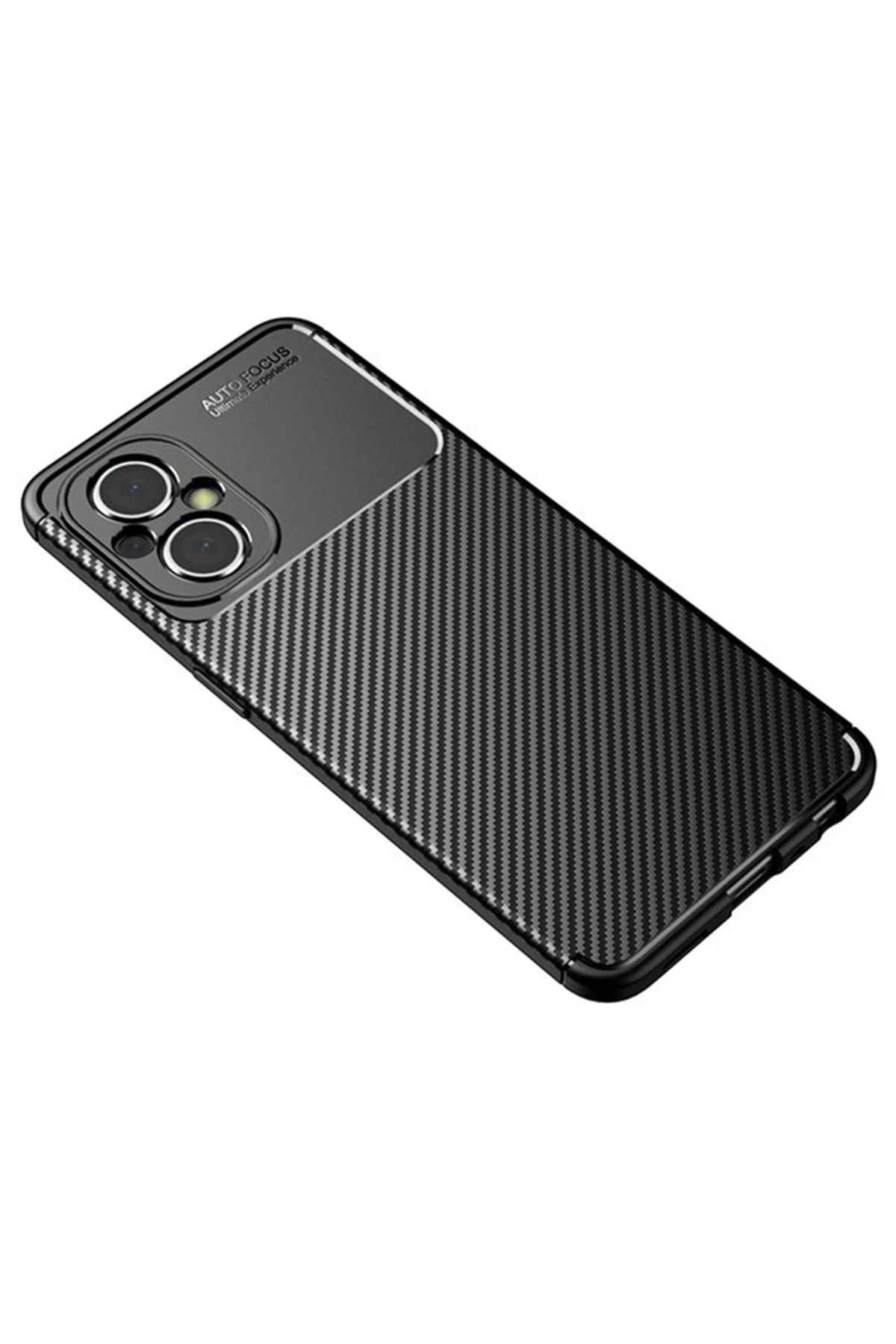 NewFace Xiaomi Poco M5 Kılıf Auto Focus Karbon Kapak - Siyah DPMAH