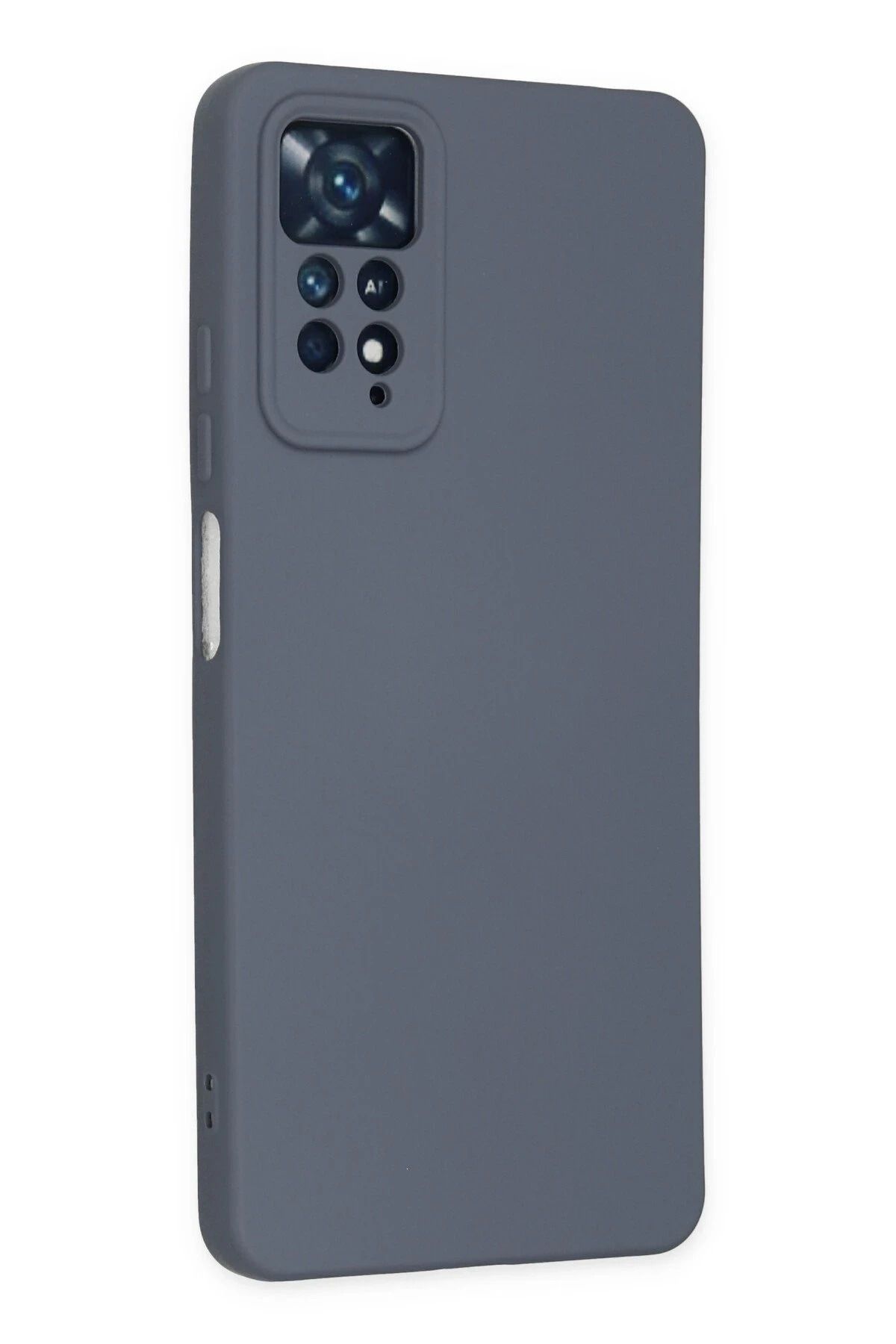 NewFace Xiaomi Redmi Note 11 Pro Uyumlu Kılıf Nano içi Kadife Silikon - Gri DPMAH