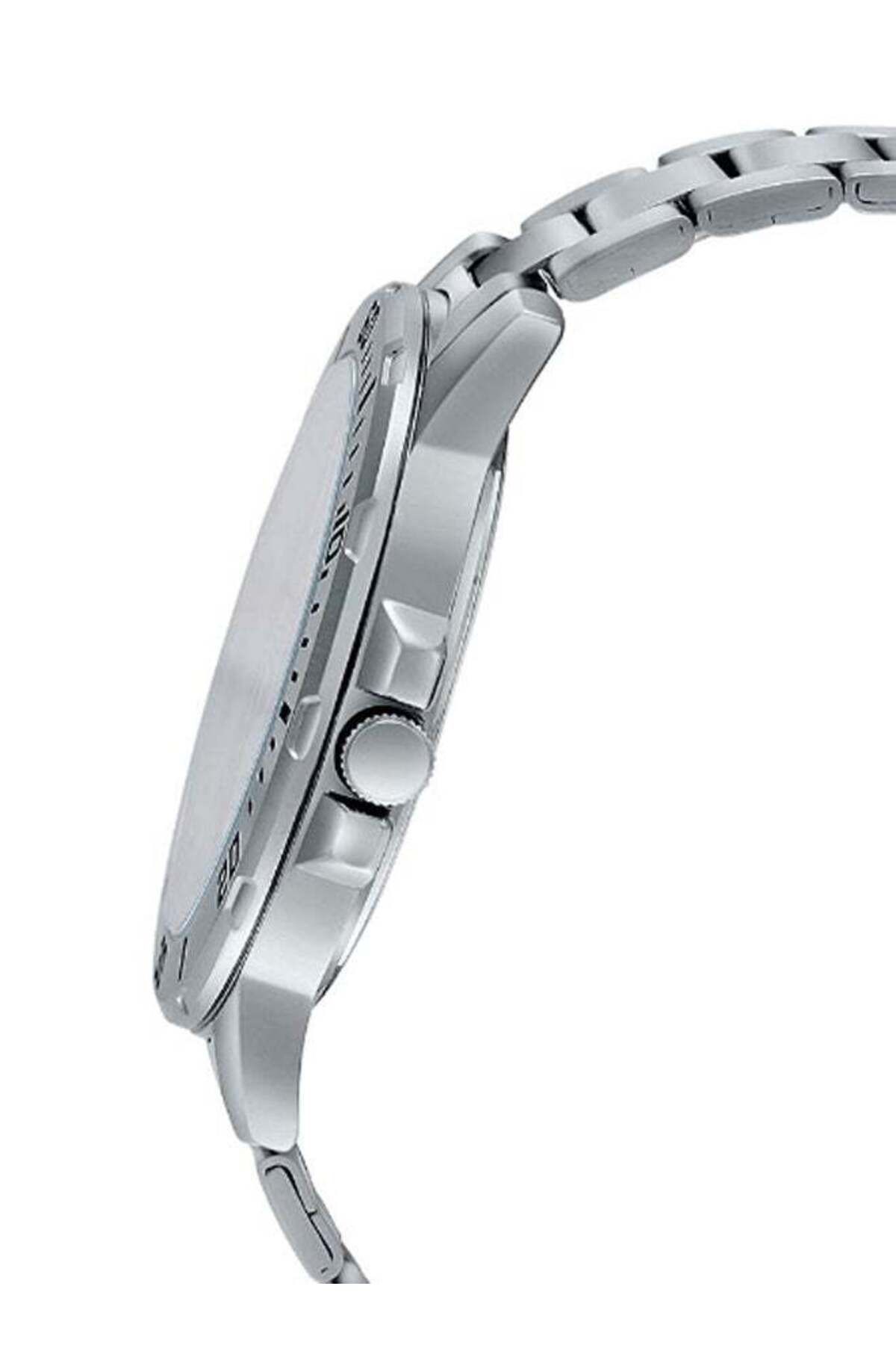 Casio-Men's Stainless Steel Round Shape Analog Watch MTP-VD300D-7EUDF - 45 mm - Silver 3