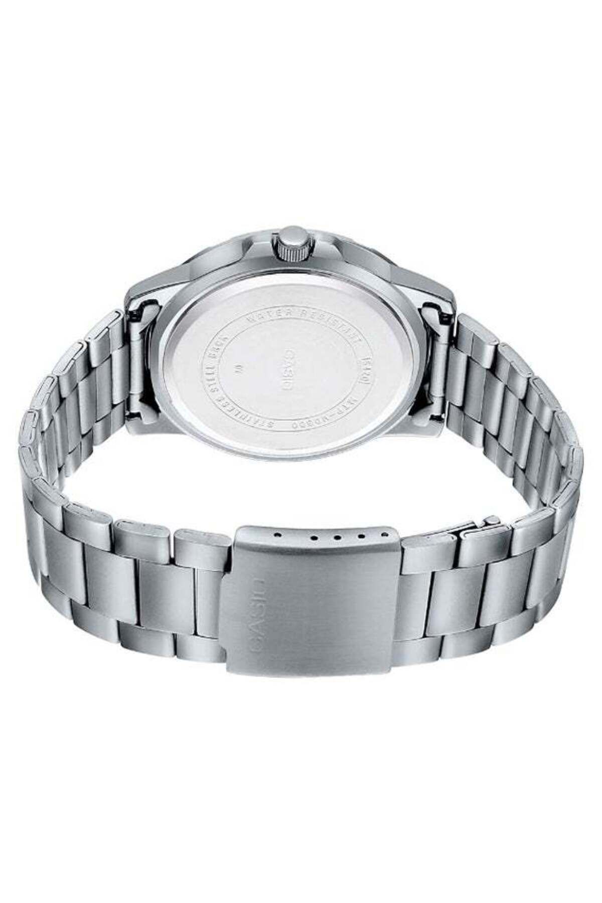Casio-Men's Stainless Steel Round Shape Analog Watch MTP-VD300D-7EUDF - 45 mm - Silver 2