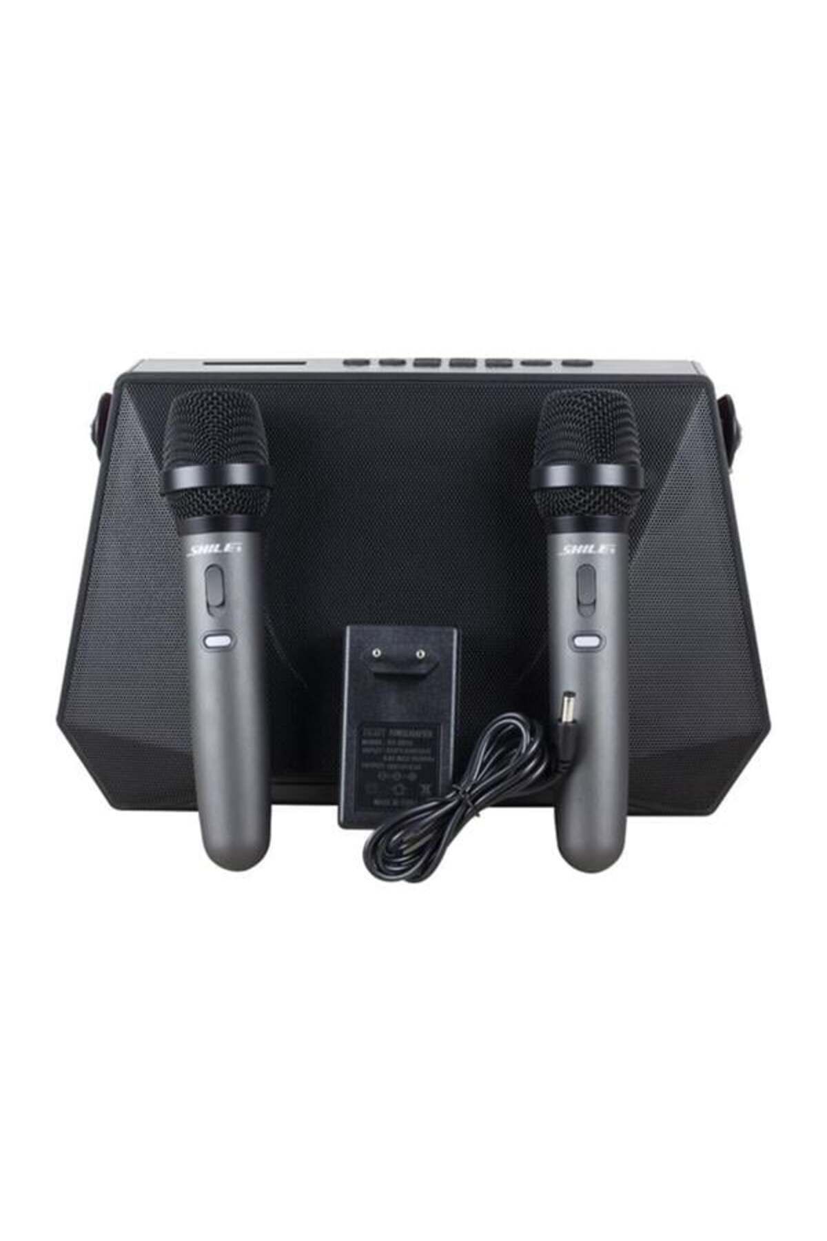 robotrend Shile Sl-3A İki El Mikrofonlu Kumandalı Usb/Sd/Bt Portatif Hoparlör