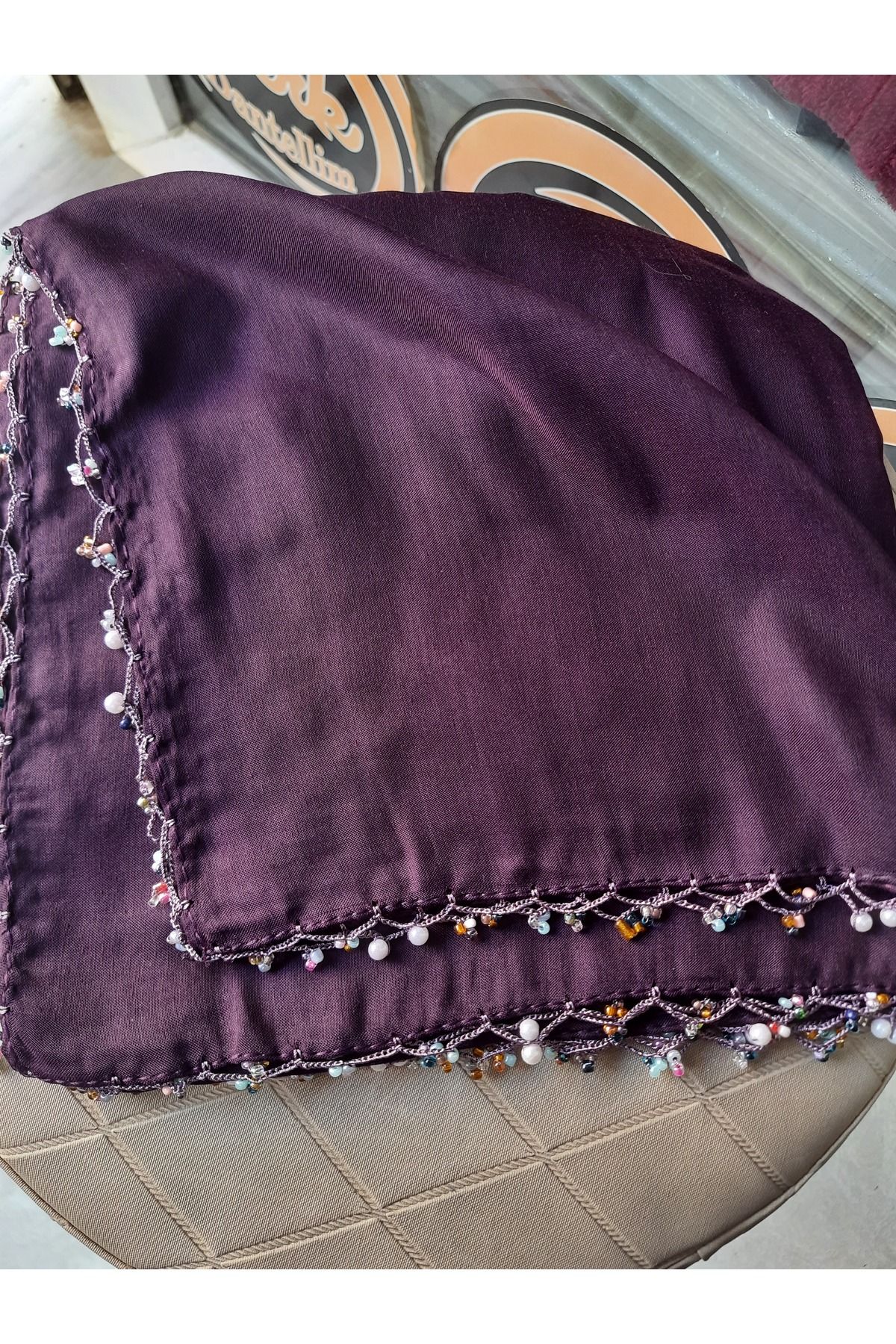 MODA Kiraz oyali yazma boncuk oyalı tülbent oyalı yemeni hediyelik anneler günü bohça ve kinalik hediye