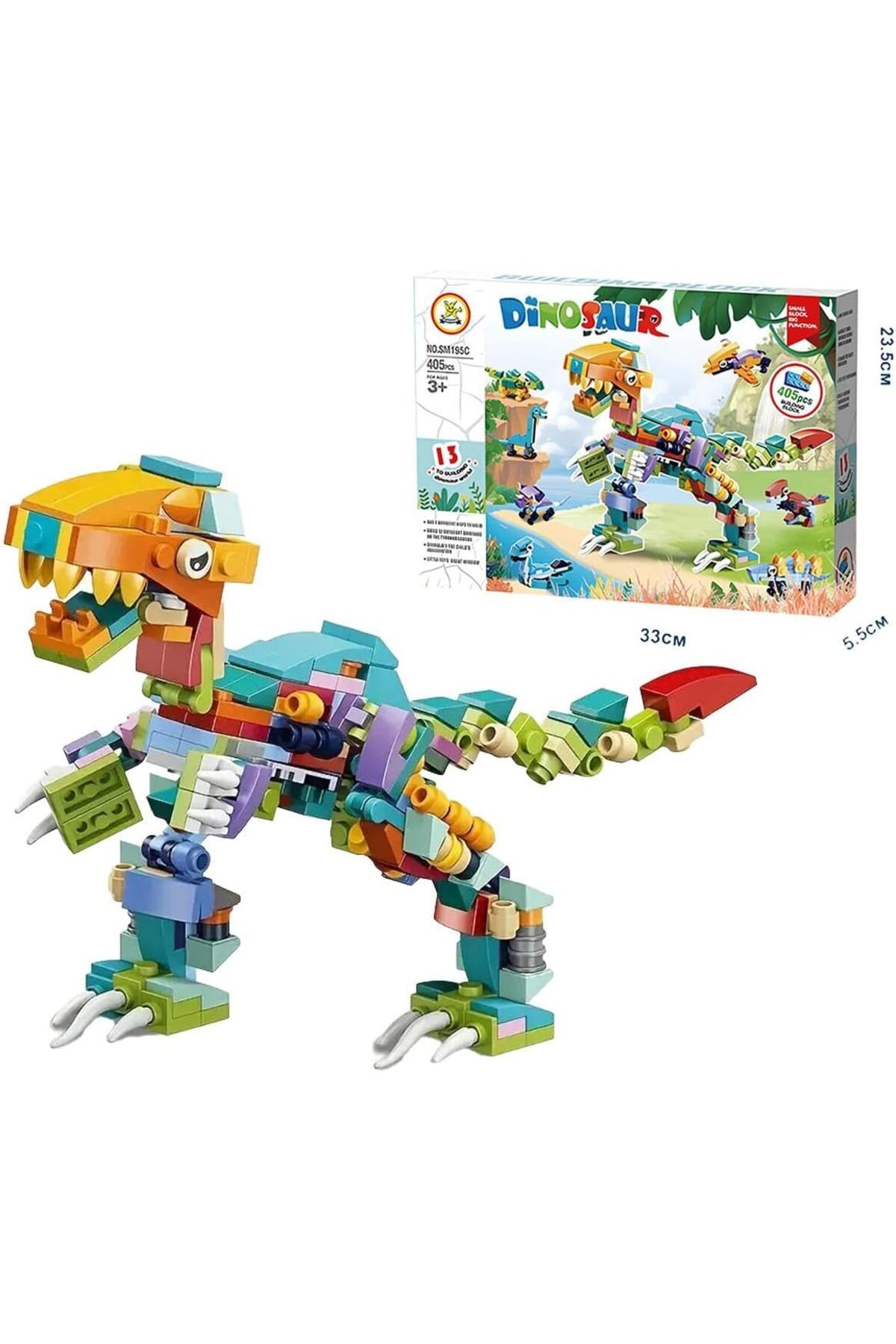 STOREMAX bystoreby Sök Tak 12in1 Dinozor 405 Parça NewDesing 646268