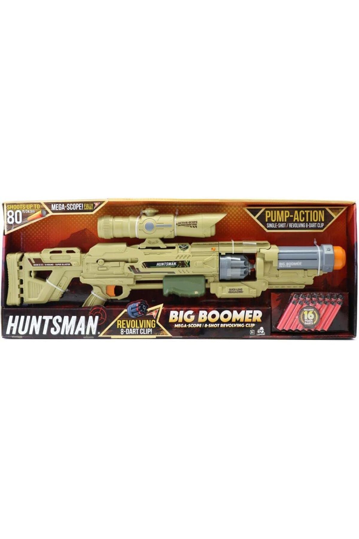 STOREMAX sellbuystore Sun-Lnr-Silah Sünger Atan Huntsman-80 Big Boomer 16 Mermili Byk., Çok Renkli 1053513