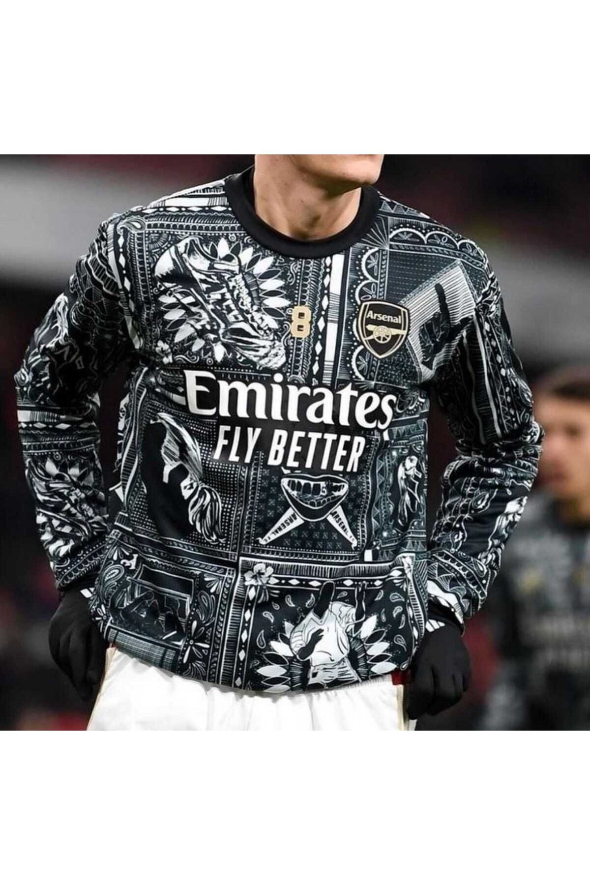 feriköy A.R.S.E.N.A.L. 2024-25 ÖZEL KONSEPT İSİMSİZ PRE MATCH FORMASI ( UZUN KOL)