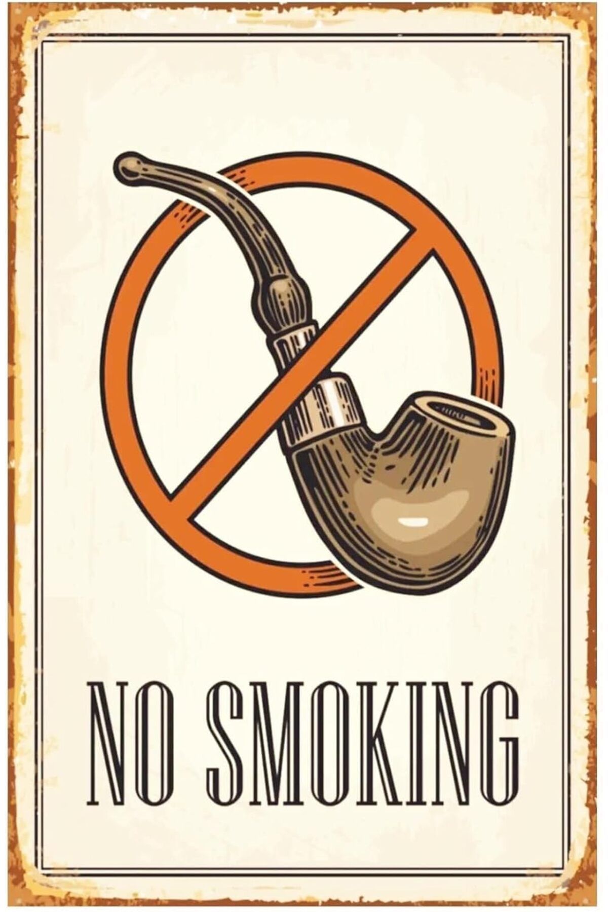 KDROĞLU KDROGLU Kuşe Kağıt Duvar Posteri No Smoking Retro Vintage Drtr0109 New Desing 1109836