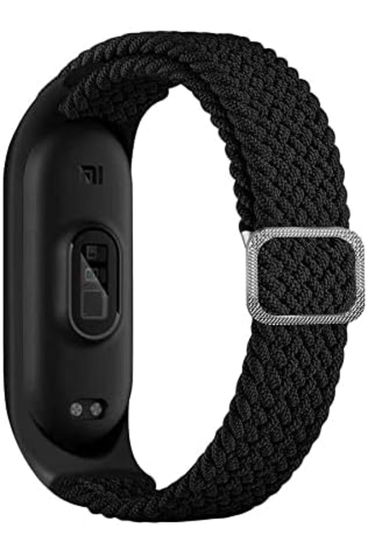 KDROĞLU KDROGLU Xiaomi Mi Band 6 İle Uyumlu Mixed Hasır Örme Kordon Kayış Siyah New Desing 1109836