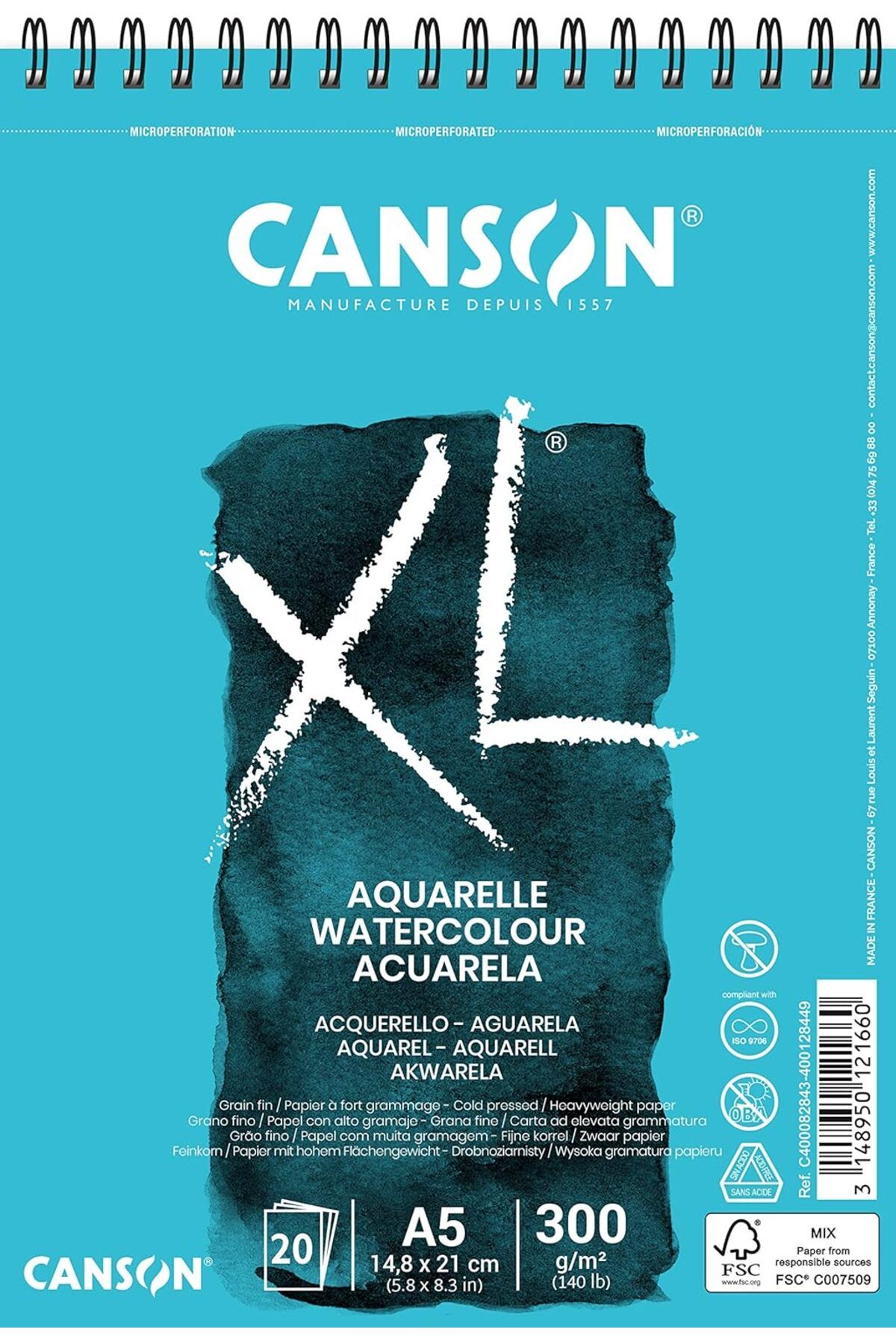 STOREMAX bystoreby Spp Canxl Aquarelle 20S A5 300G Suluboya Bloğu NewDesing 646268