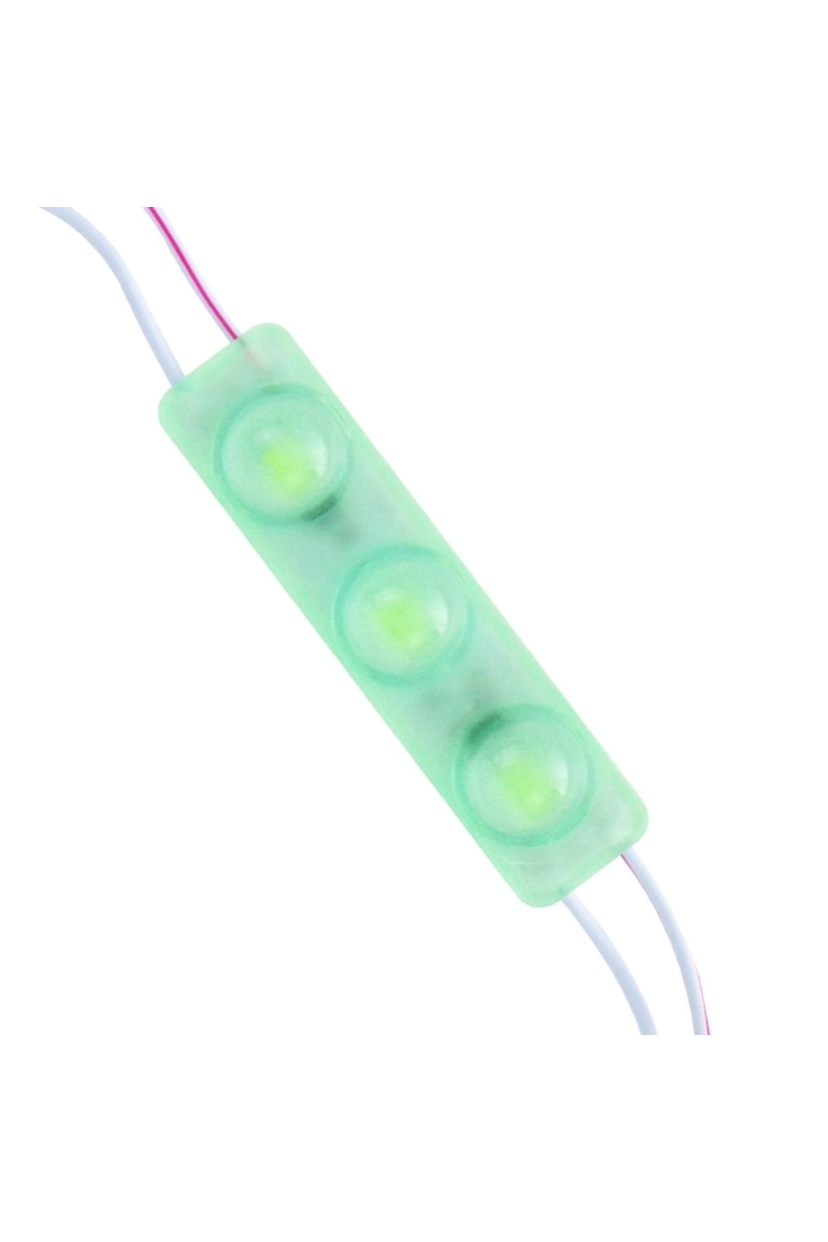 STOREMAX MODÜL LED 12V 1.5W YEŞİL YANIP SÖNEN PARLAK TEK RENK 2835 69 X 16 MM IP65 160-180LM 160 DERECE (5047