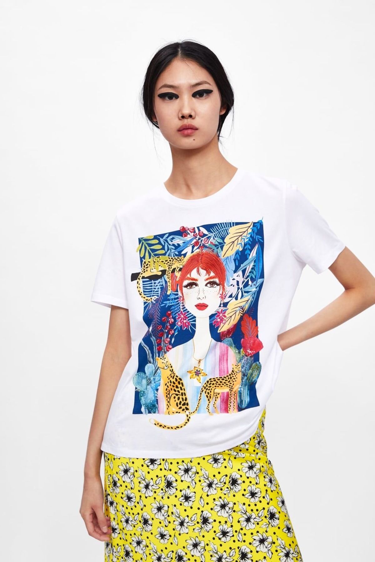 sole stories Oversize Kesim Kısa Kollu Baskılı T-shirt