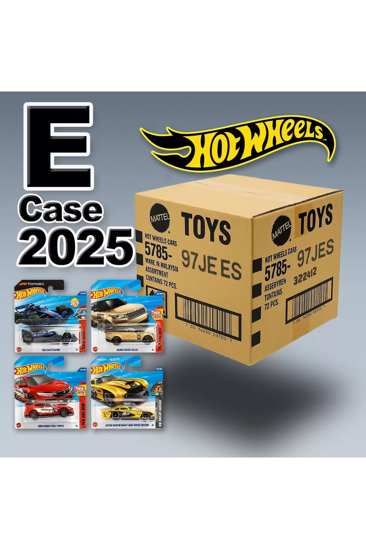 HOT WHEELS 72’li E Case Kapalı Koli 2025 Kolisi