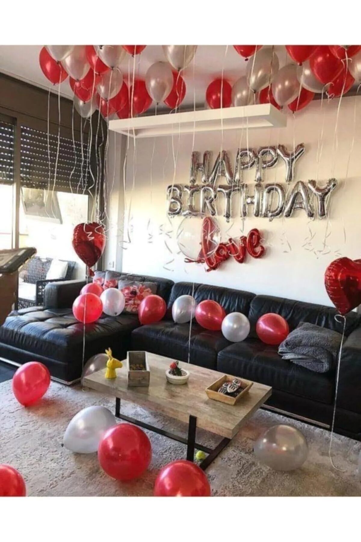 STOREMAX htpshopmx Winky Kırmızı Gümüş Happy Birthday Balon Sevgili Set winky1588 str http 1092444