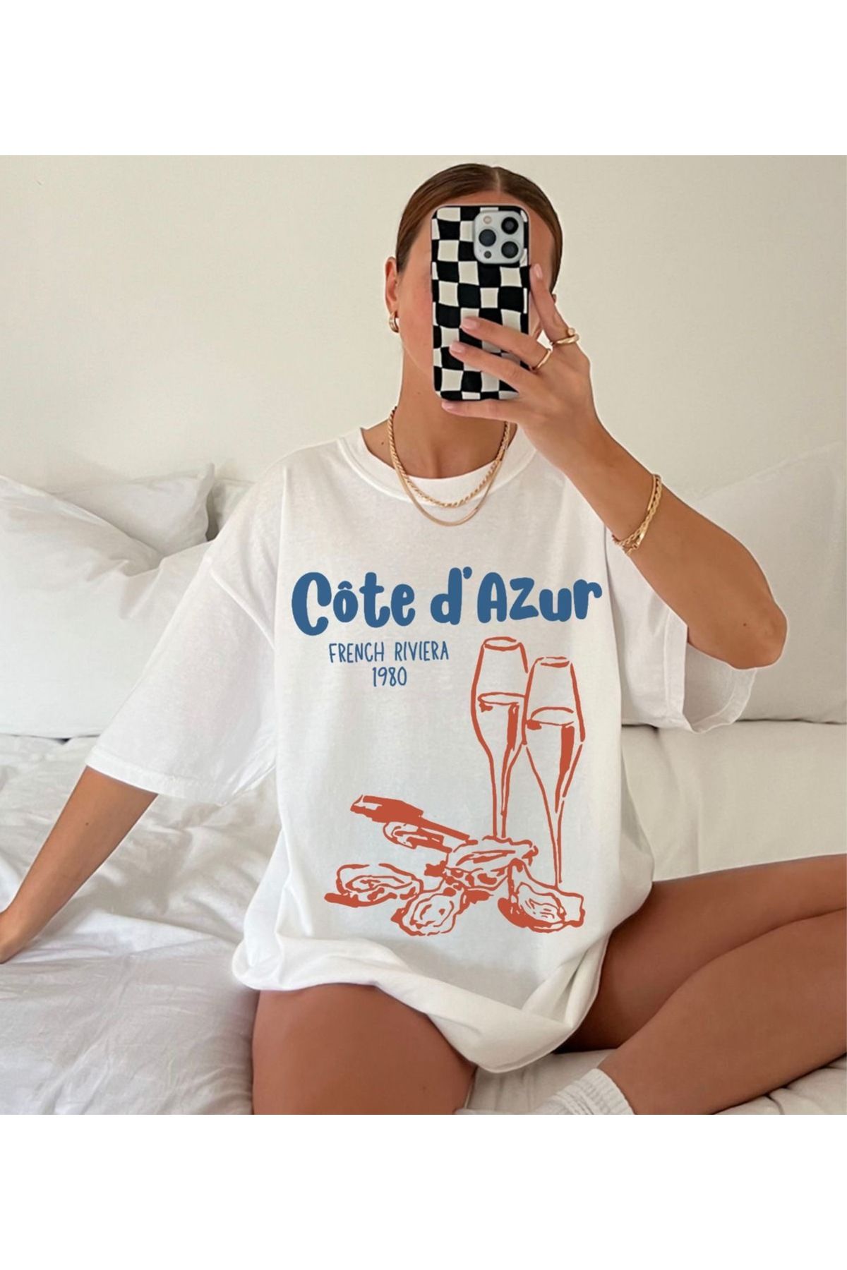 sole stories Oversize Kesim Kısa Kollu Baskılı T-shirt