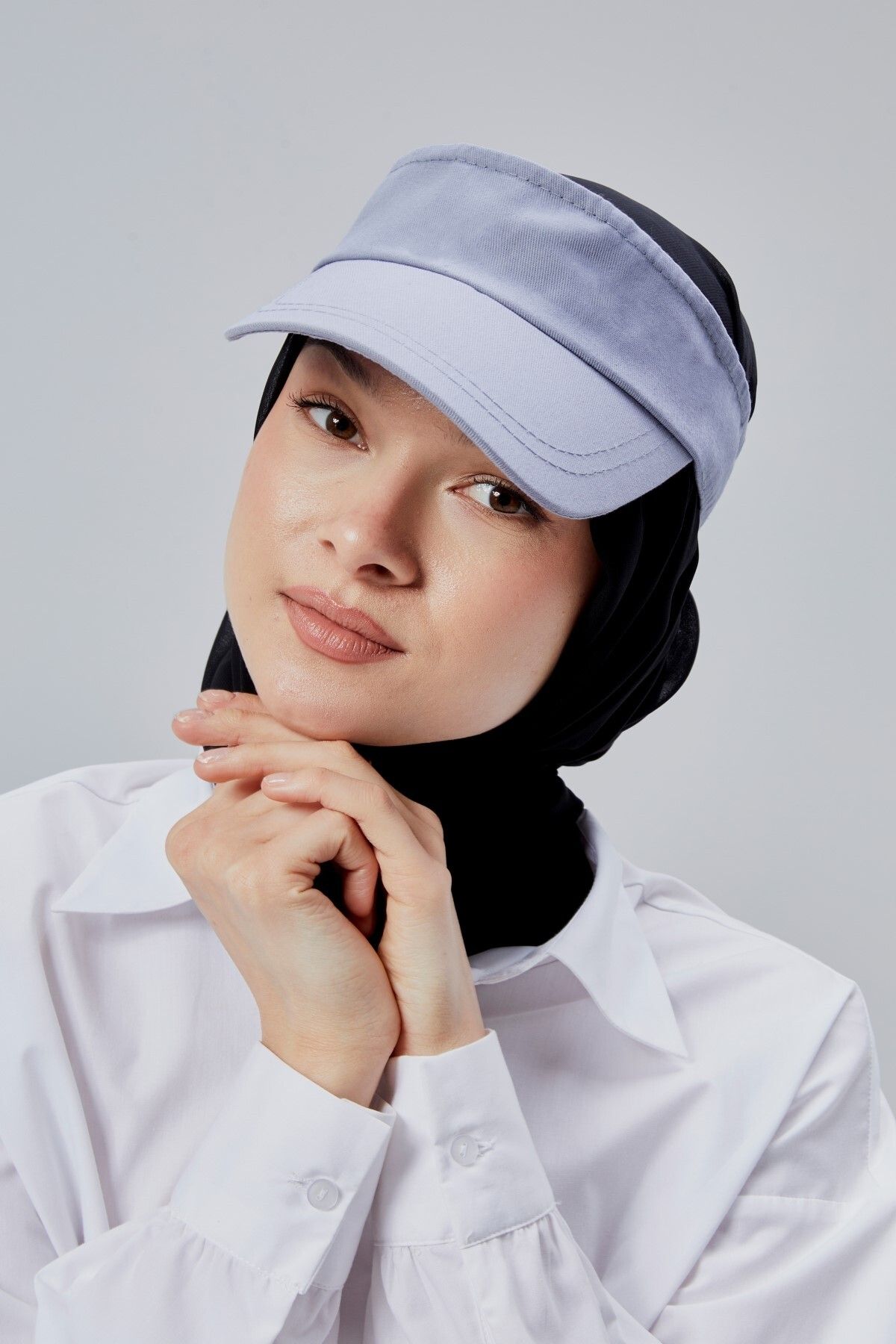derikem Kadın Basic Cırtcırtlı Ayarlanabilir Tenisçi Vizör Golf Şapkası Güneş Koruyucu Siperlik