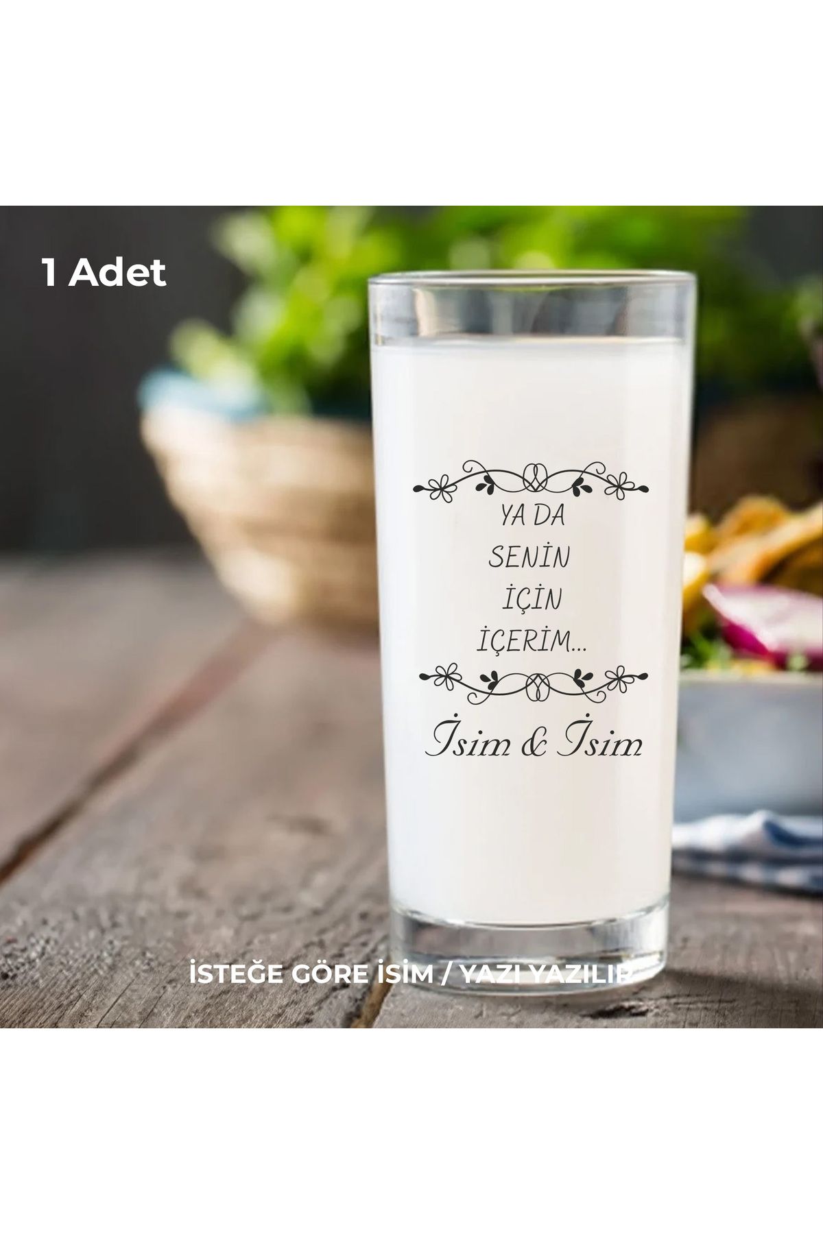 Ceymas Hediyelik Kişiye Özel İsimli Senin İçin Bardağı