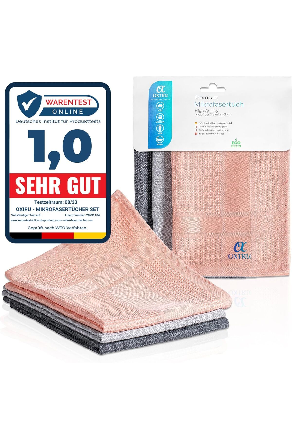 STOREMAX htpshopmx Mikrofiber Temizlik Bezleri Set 40x40 cm - Küçük Boy Sihirli Bezler, Bulaşık Yıkama