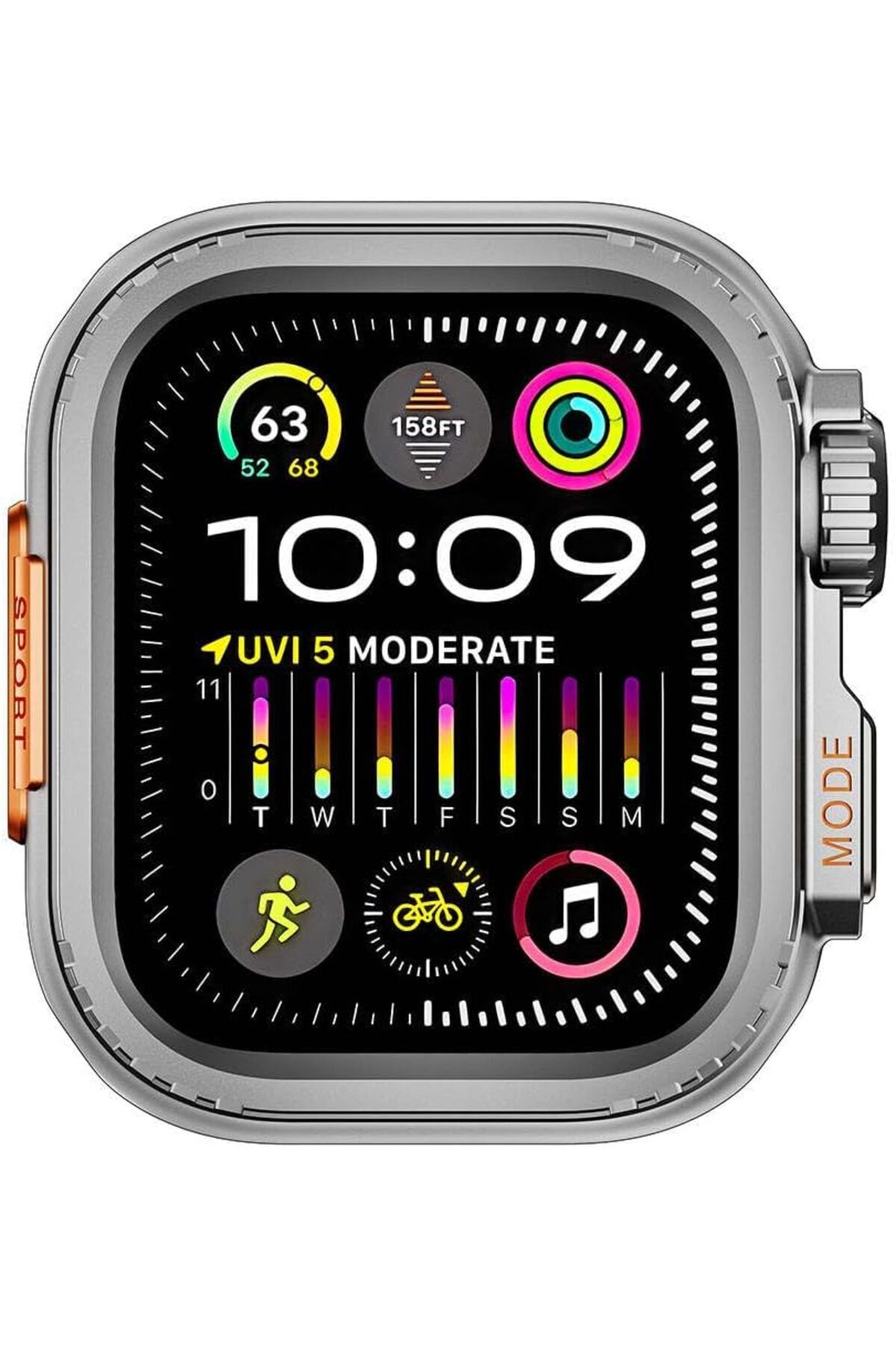 ÇAĞUR KDROGLU İle Uyumlu Watch 7 45mm to İle Uyumlu Watch Ultra 49mm Kasa Dönüştürücü Watch Gard
