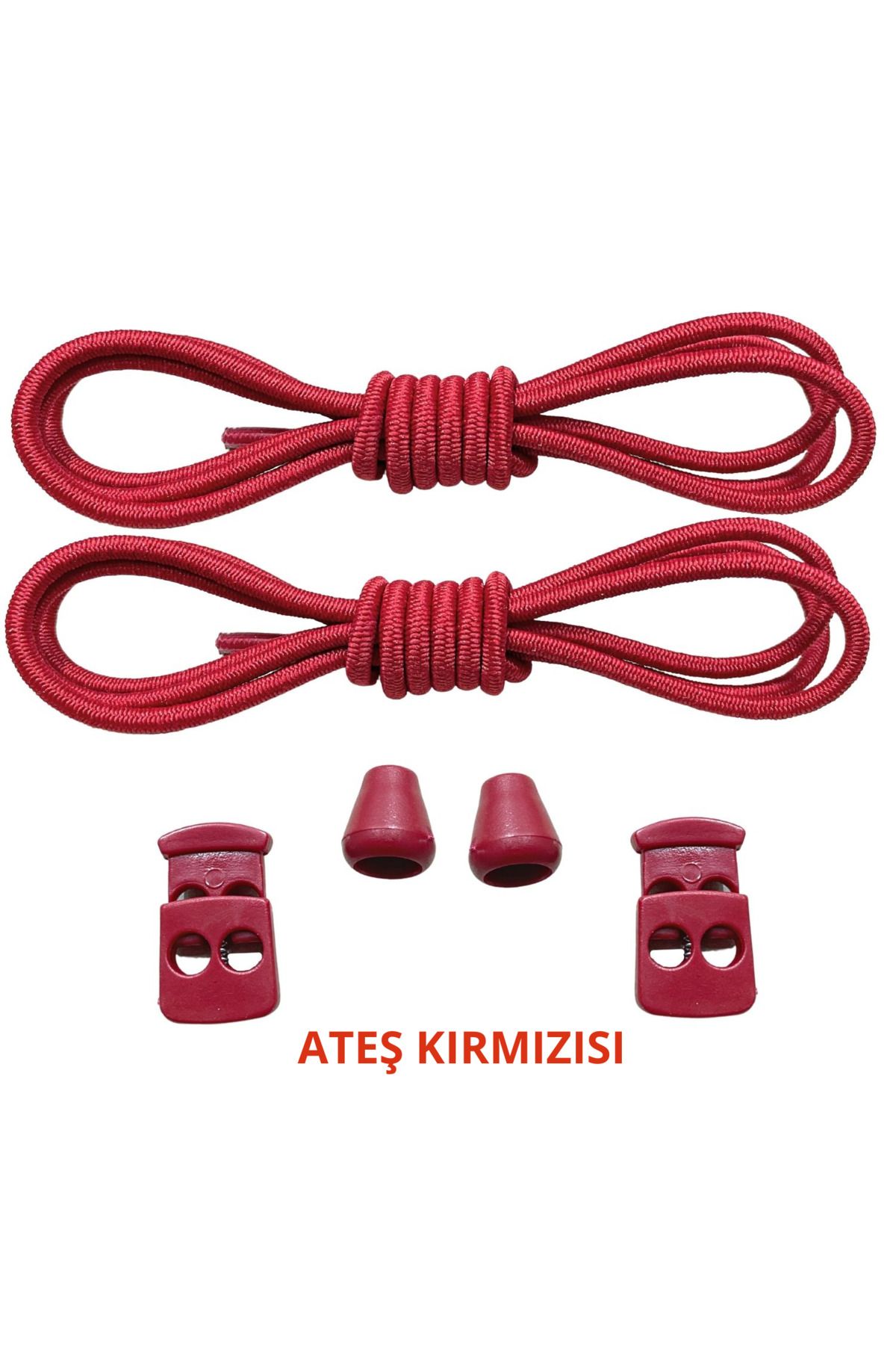 Mawrond Yuvarlak, Elastik, Kilitle Bırak, Yeni Nesil, Bağlamaya Gerek Olmayan Ayakkabı Bağcığı, 100 Cm