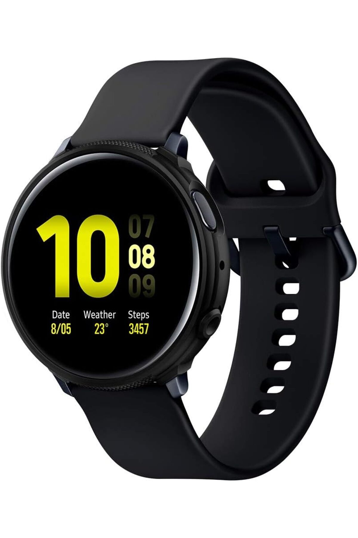 KDROĞLU Galaxy Watch Active 2 (44mm) ileUyumlu Kılıf Liquid Air Matte Black - ACS00217 New Desing