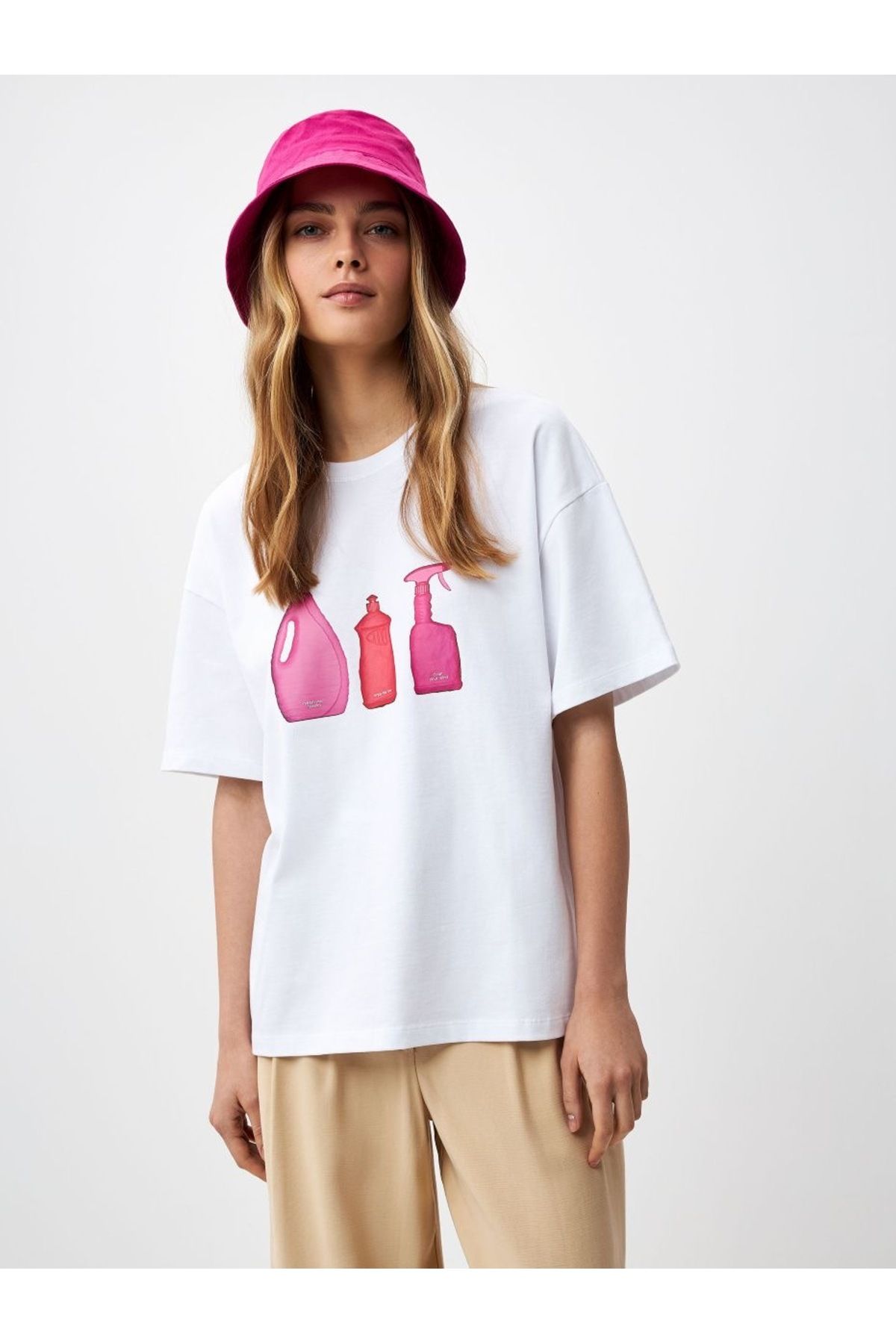 sole stories Oversize Kesim Kısa Kollu Baskılı T-shirt