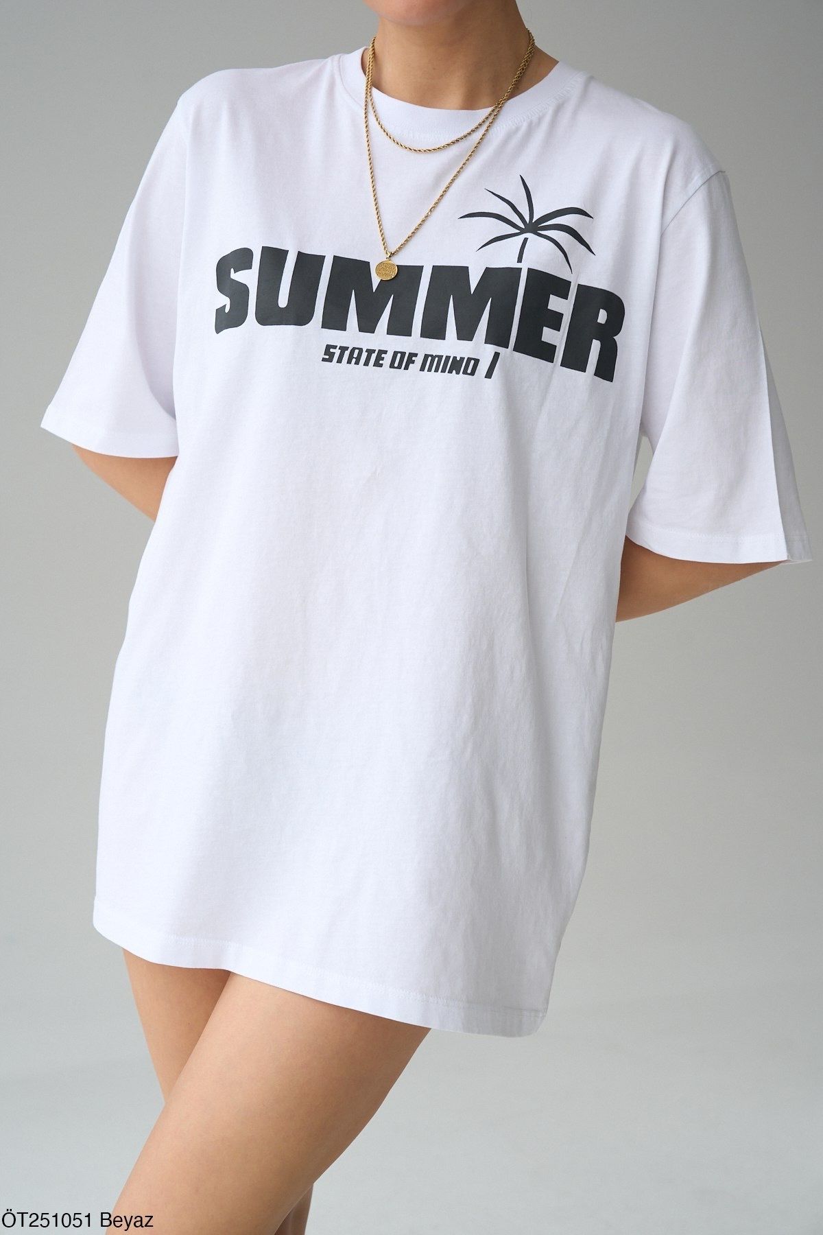 sole stories Oversize Kesim Kısa Kollu Baskılı T-shirt