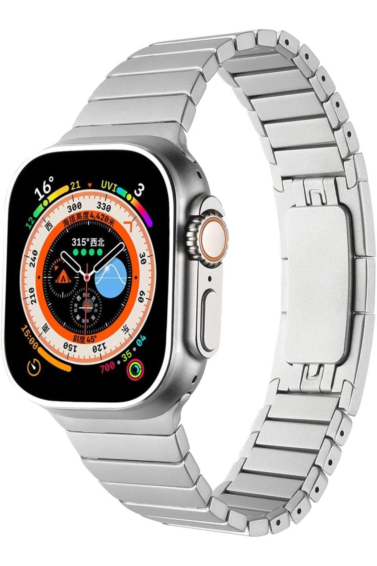 KDROĞLU GEÇMEZ İle Uyumlu Watch 38/40mm KRD-35 Metal Kordon Gri AVM 1114477