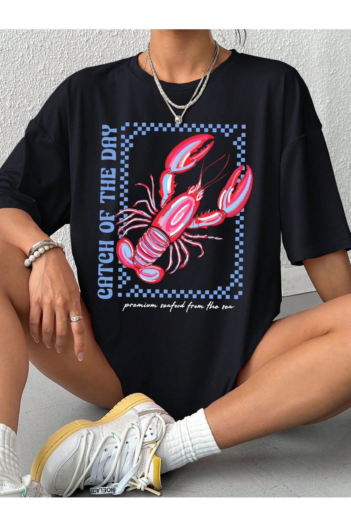 sole stories Oversize Kesim Kısa Kollu Baskılı T-shirt
