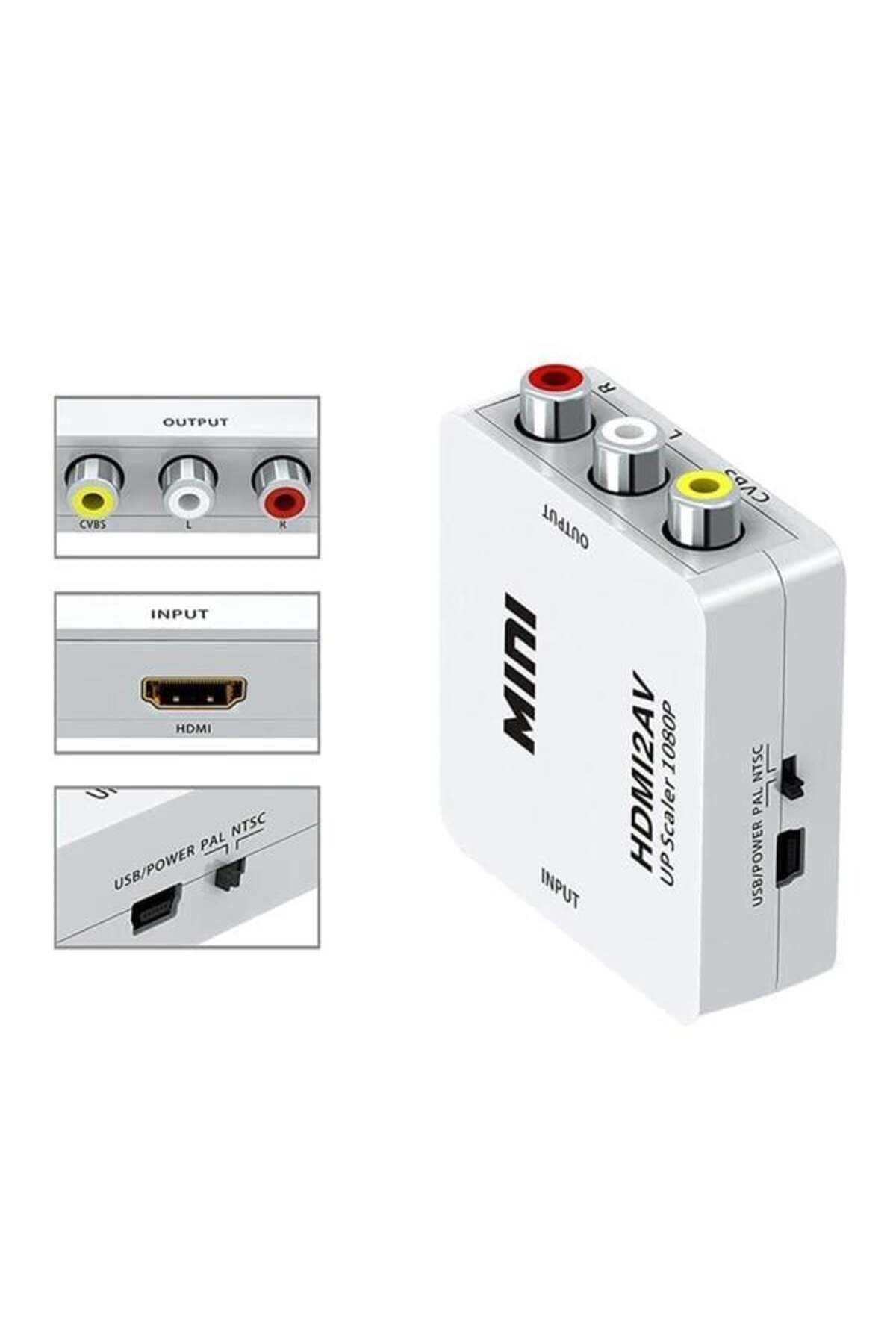 Roses Store Fully G-573O Hdmi To Rca Mini Model 1920X1080 Çevirici Konvertör