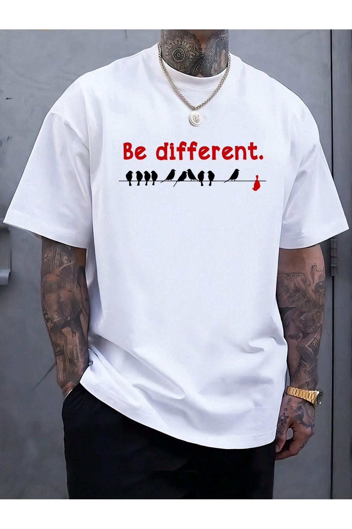 sole stories Oversize Kesim Kısa Kollu Baskılı T-shirt