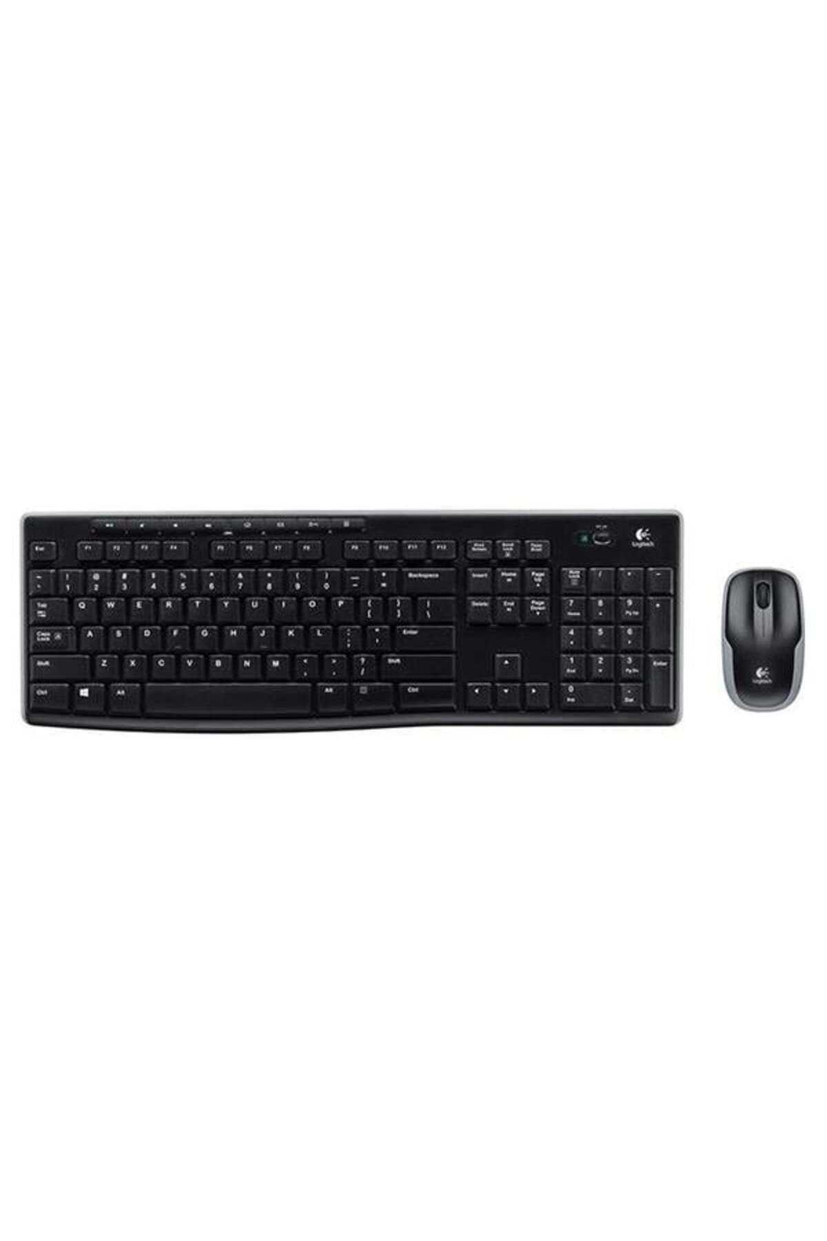 Roses Store Mk270 Kablosuz Klavye Set Mm Q Tr Siyah