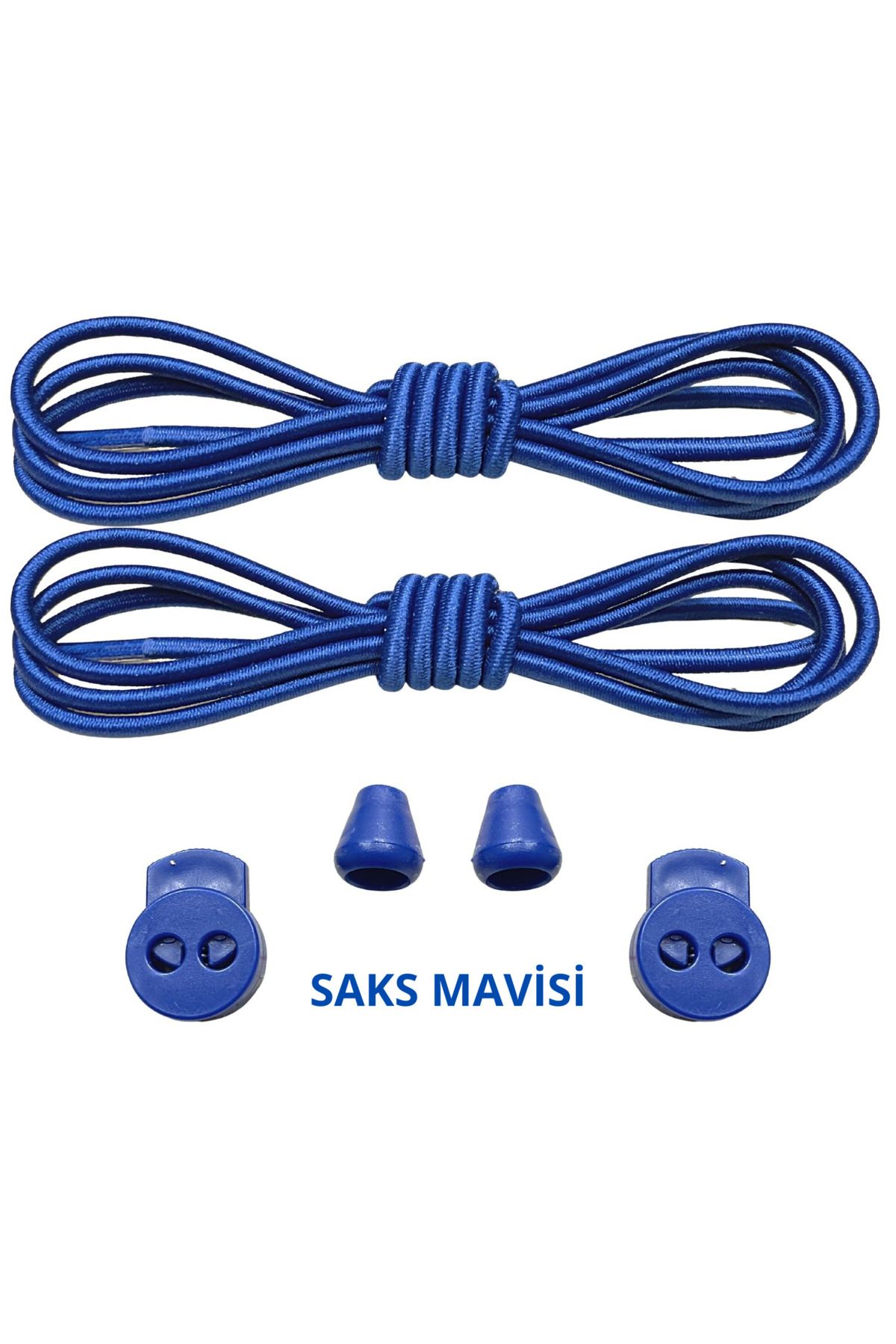 Mawrond Yuvarlak, Elastik, Kilitle Bırak, Yeni Nesil, Bağlamaya Gerek Olmayan Ayakkabı Bağcığı, 100 Cm