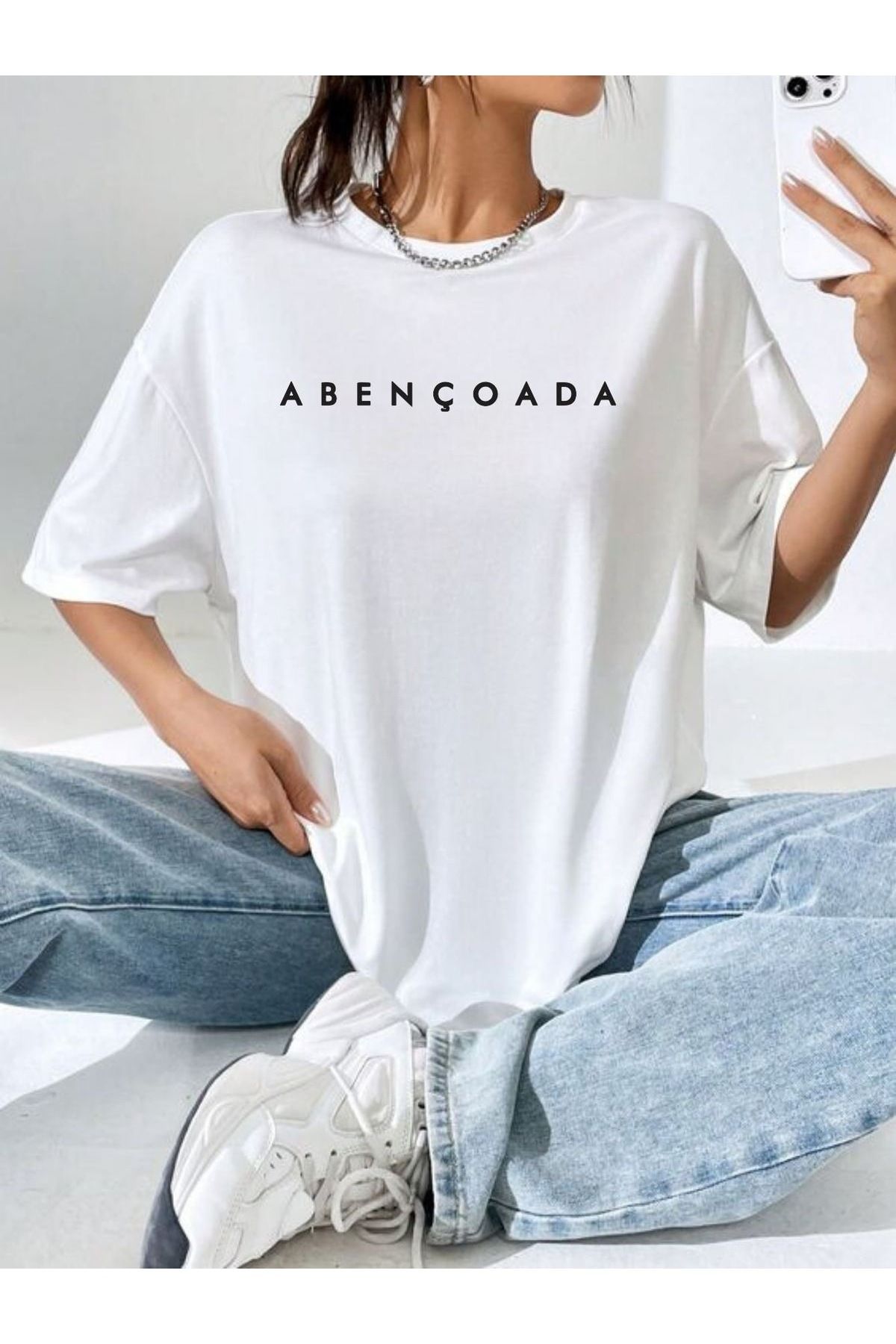sole stories Oversize Kesim Kısa Kollu Baskılı T-shirt