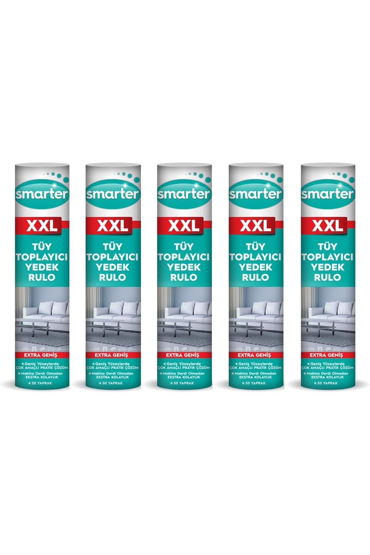 STOREMAX shopmst XXL TÜY TOPLAYICI YEDEK RULO 5 Lİ PAKET Life Buystore 1006387