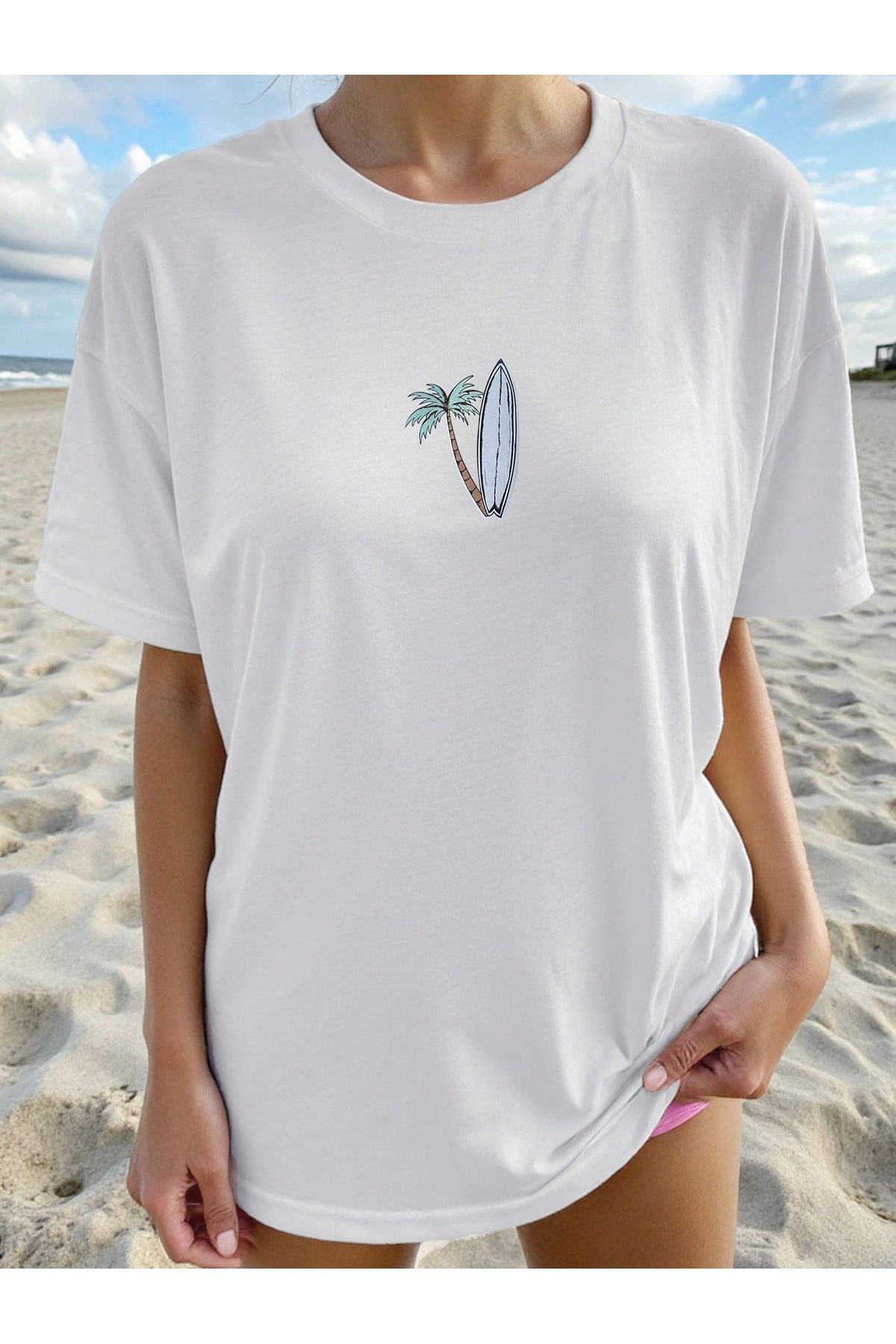 sole stories Oversize Kesim Kısa Kollu Baskılı T-shirt