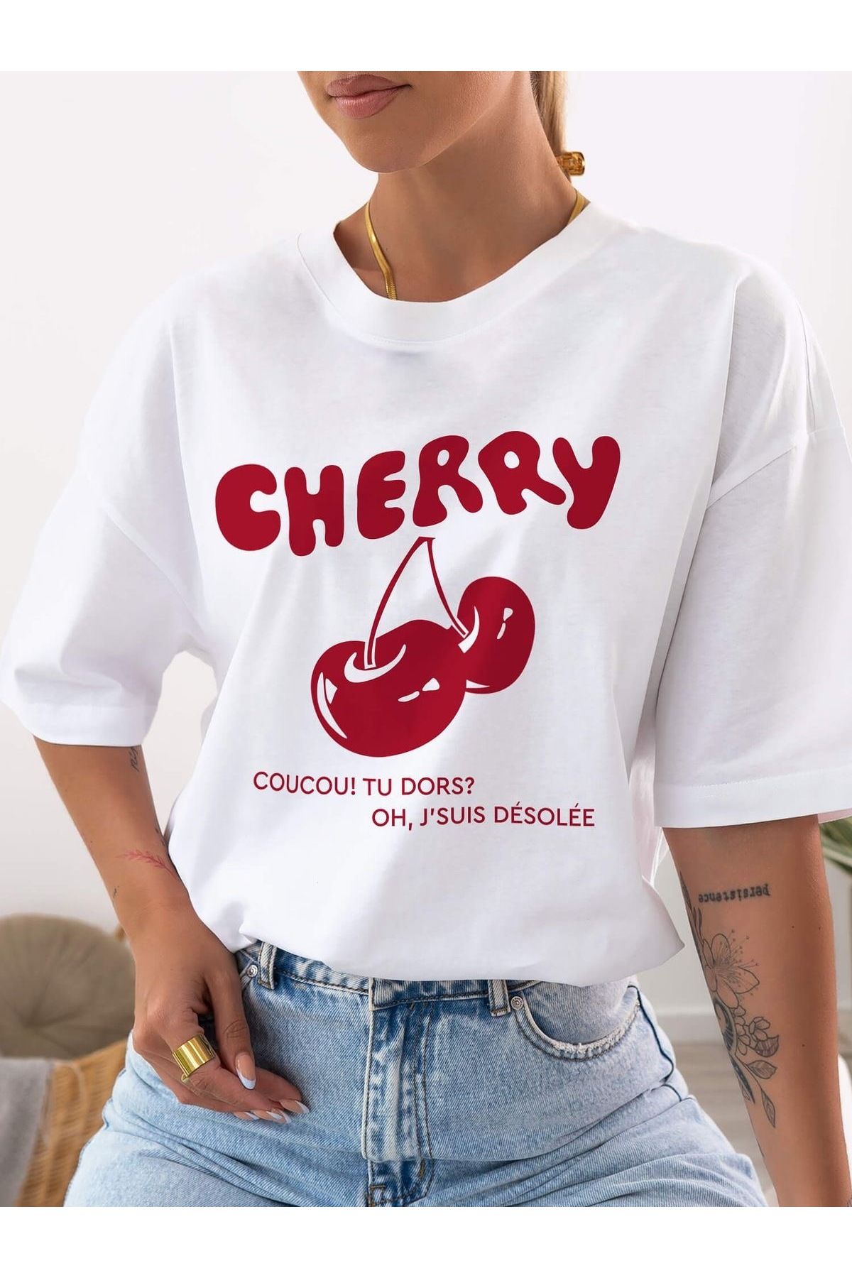 Jose Clothing Oversize Kesim Kısa Kollu Baskılı T-shirt