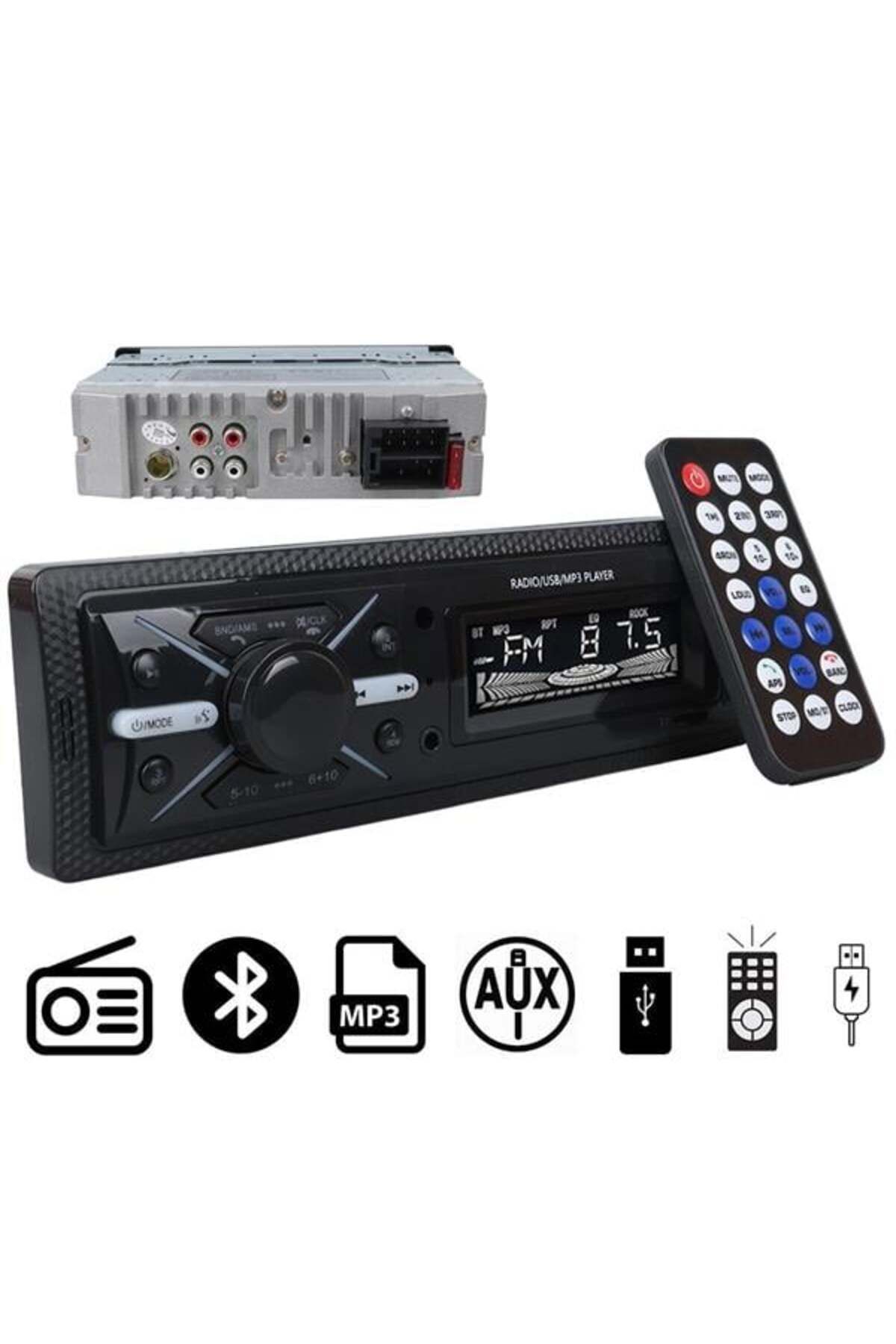 YİĞİTAUTOCLASS Carstar CS-960 Çift USB/SD/FM/AUX/Bluetooth Kumandalı Oto Teyp 4X60 Watt
