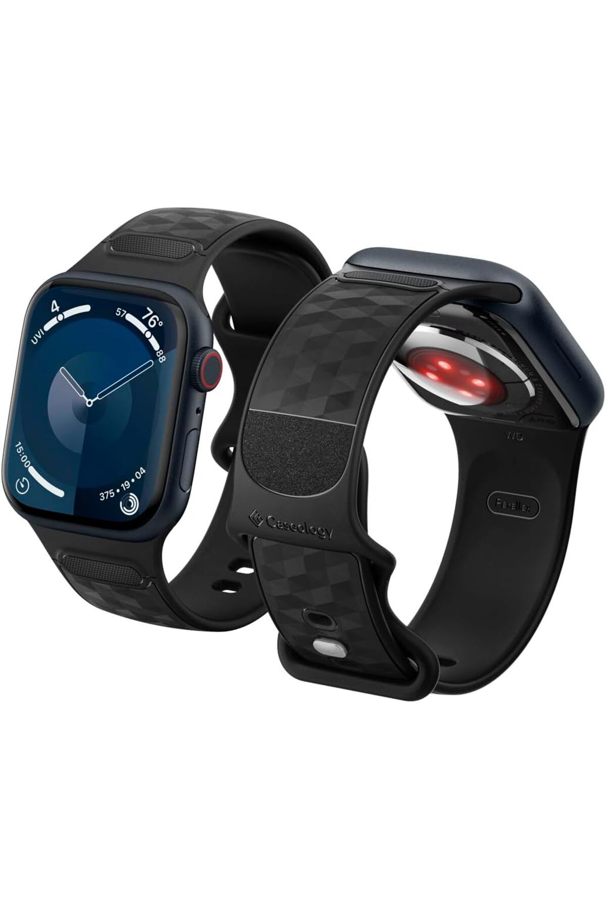 ÇAĞUR KDROGLU Watch 42mm Seri 10-41mm Seri 9/8/7-40mm Seri SE2/SE/6/5/4 Kordon Kayış Band Parallax Matte