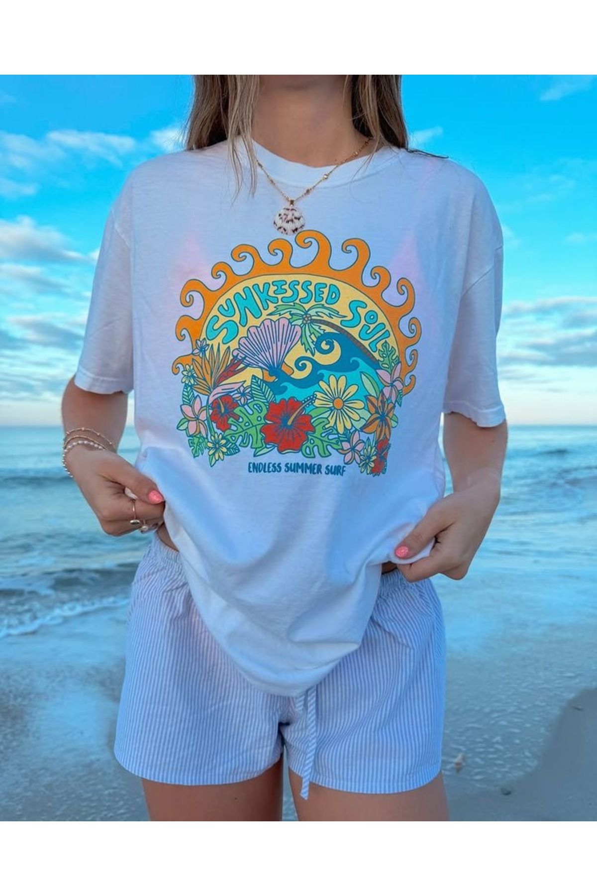 Jose Clothing Oversize Kesim Kısa Kollu Baskılı T-shirt