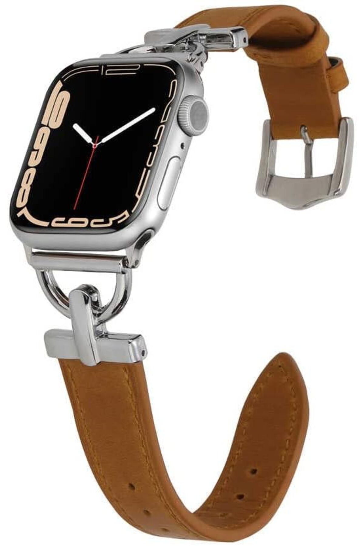 KDROĞLU GEÇMEZ İle Uyumlu Watch 38mm/40mm KRD-53 Deri Kordon Kahverengi AVM 1114477