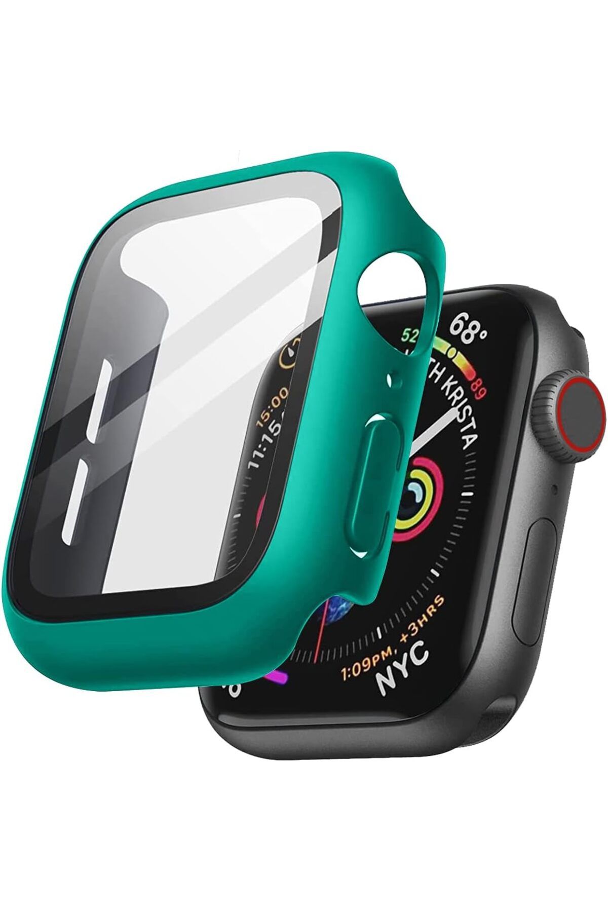 DERİK KADROĞLU Watch 44mm Akıllı Saat Modelleri İle Uyumlu Temperli Cam Ekran Koruyuculu 360° Tam Kor